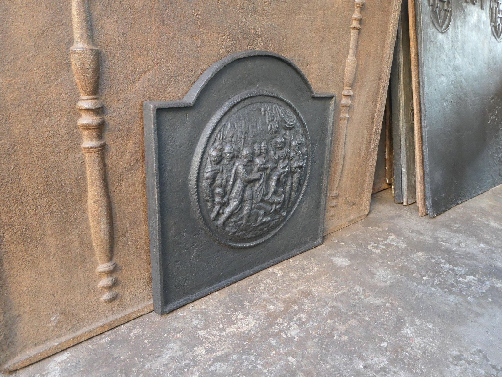 photo furniture French 'Religious Scene' Fireback / Backsplash, Napoleon III Style