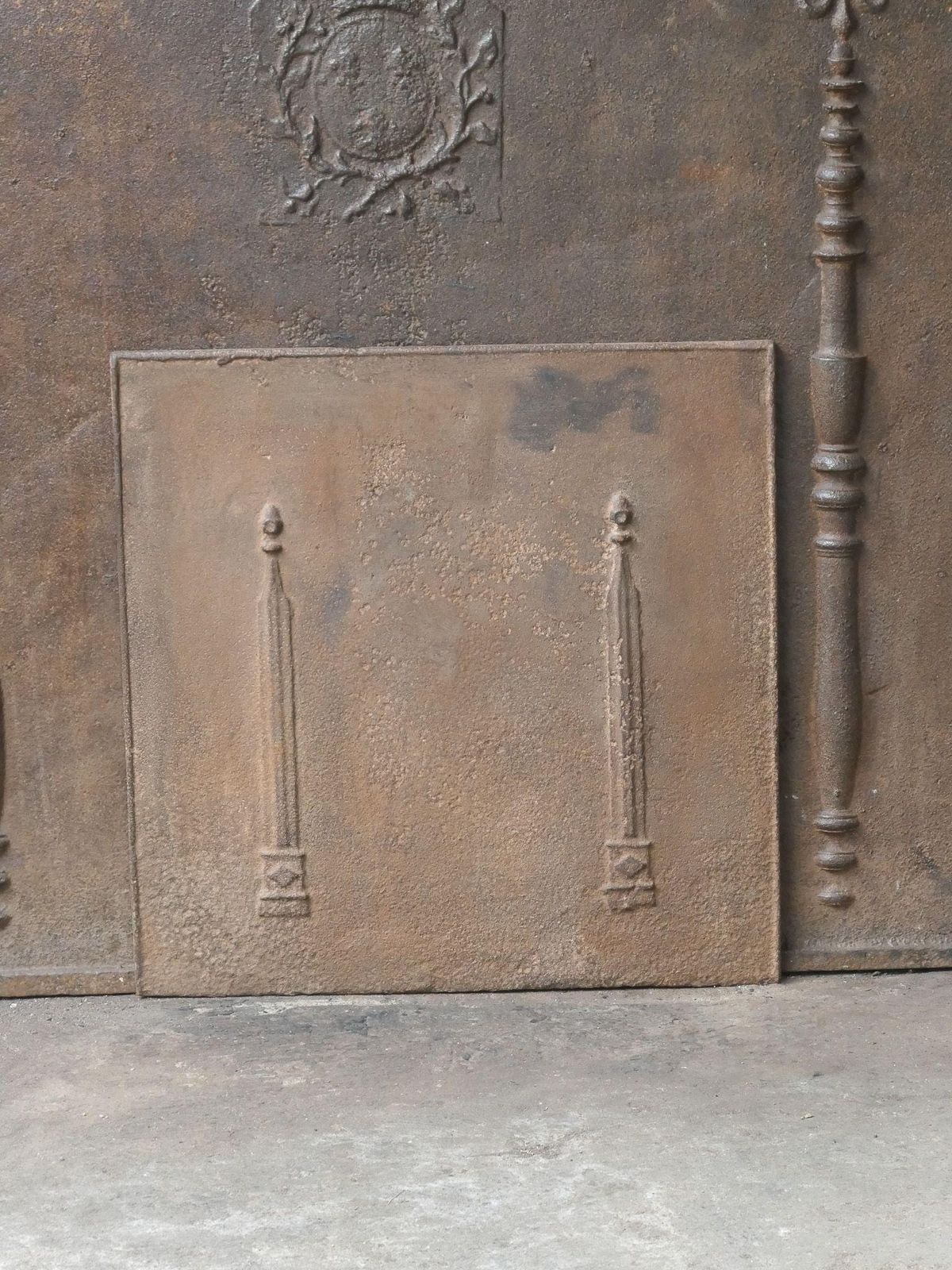 French 'Pillars Of Freedom' Fireback / Backsplash, 18th   19th Century photo Home Fixtures