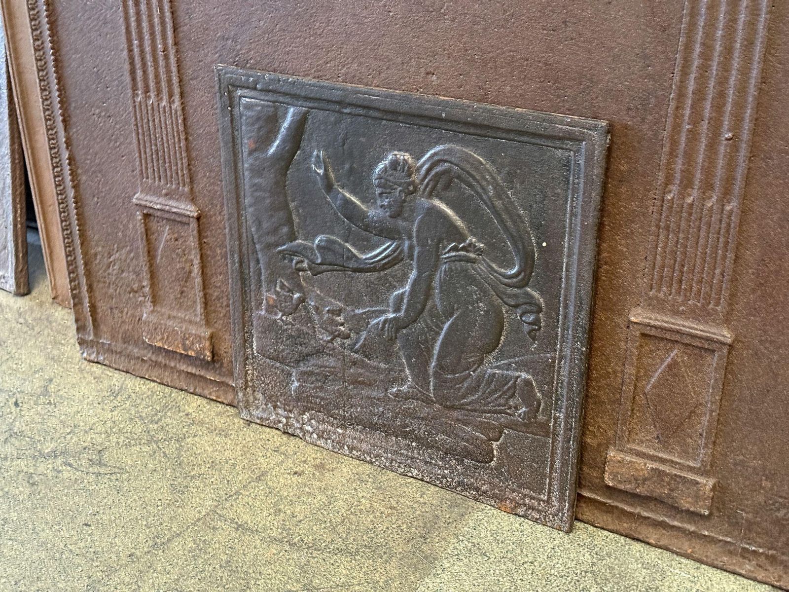 French Napoleon III Period Fireback / Backsplash, 19th Century photo for sale