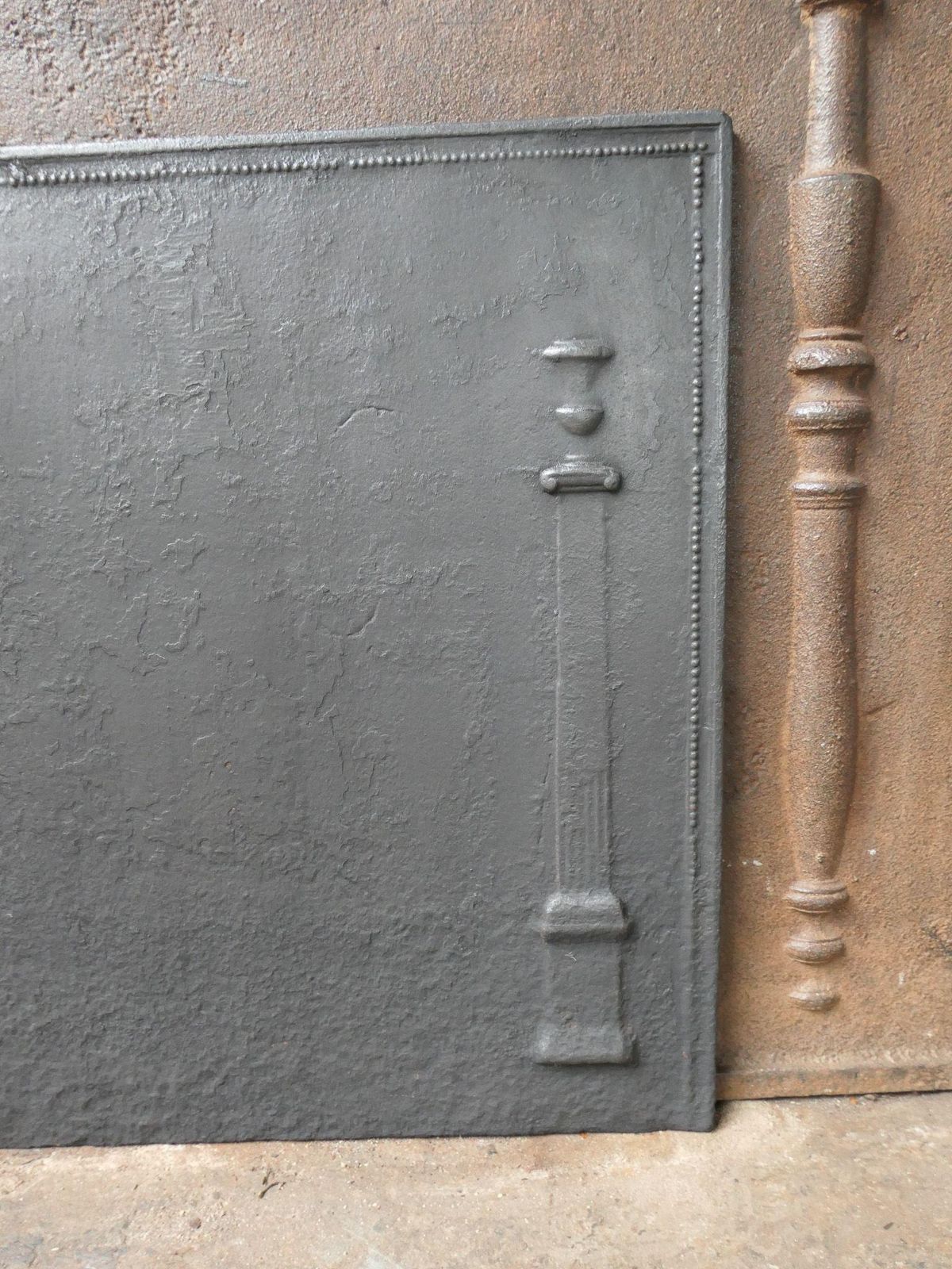 French 'Pillars Of Freedom' Fireback / Backsplash, Early 19th C. photo buy