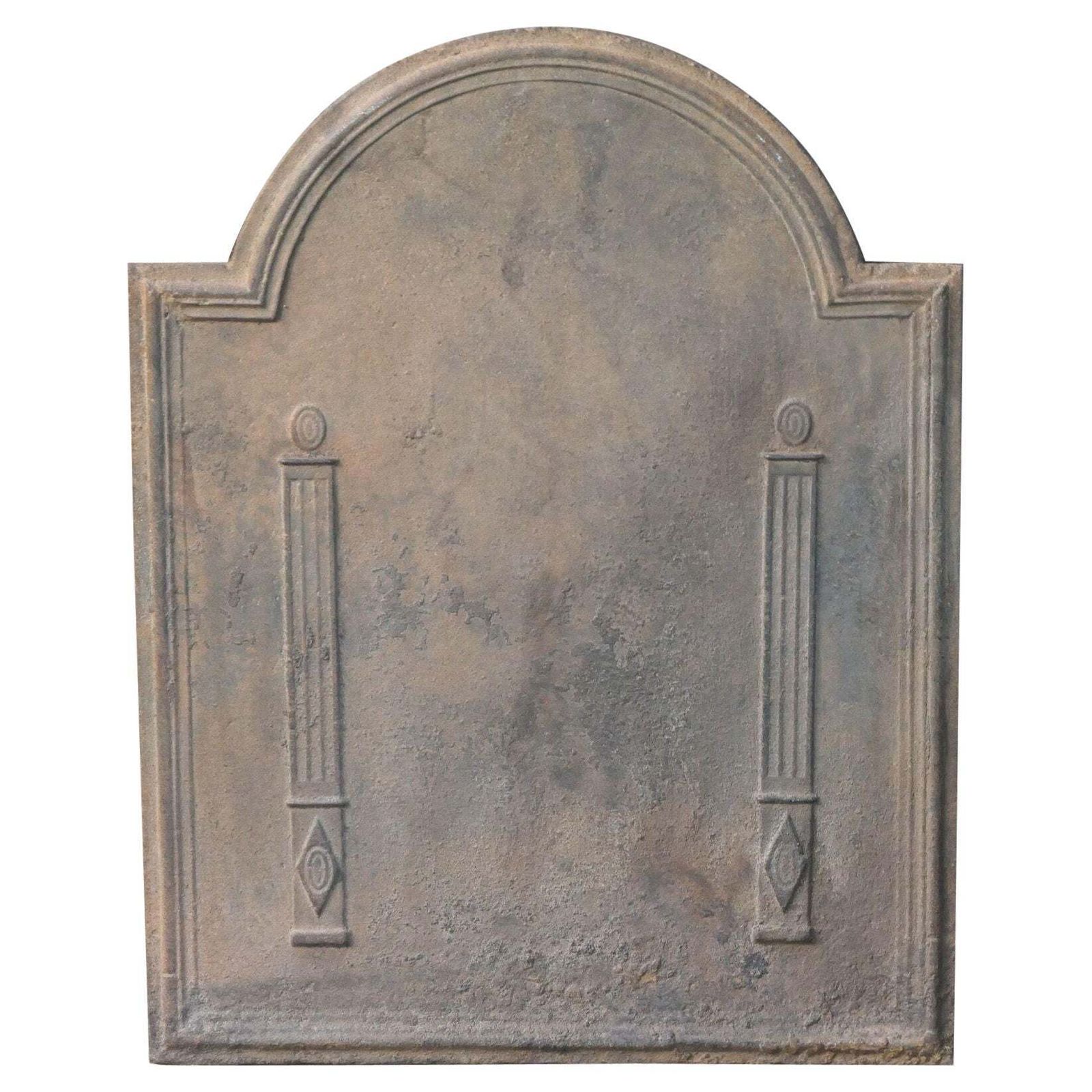 French 'Pillars Of Freedom' Fireback / Backsplash, Early 19th Century