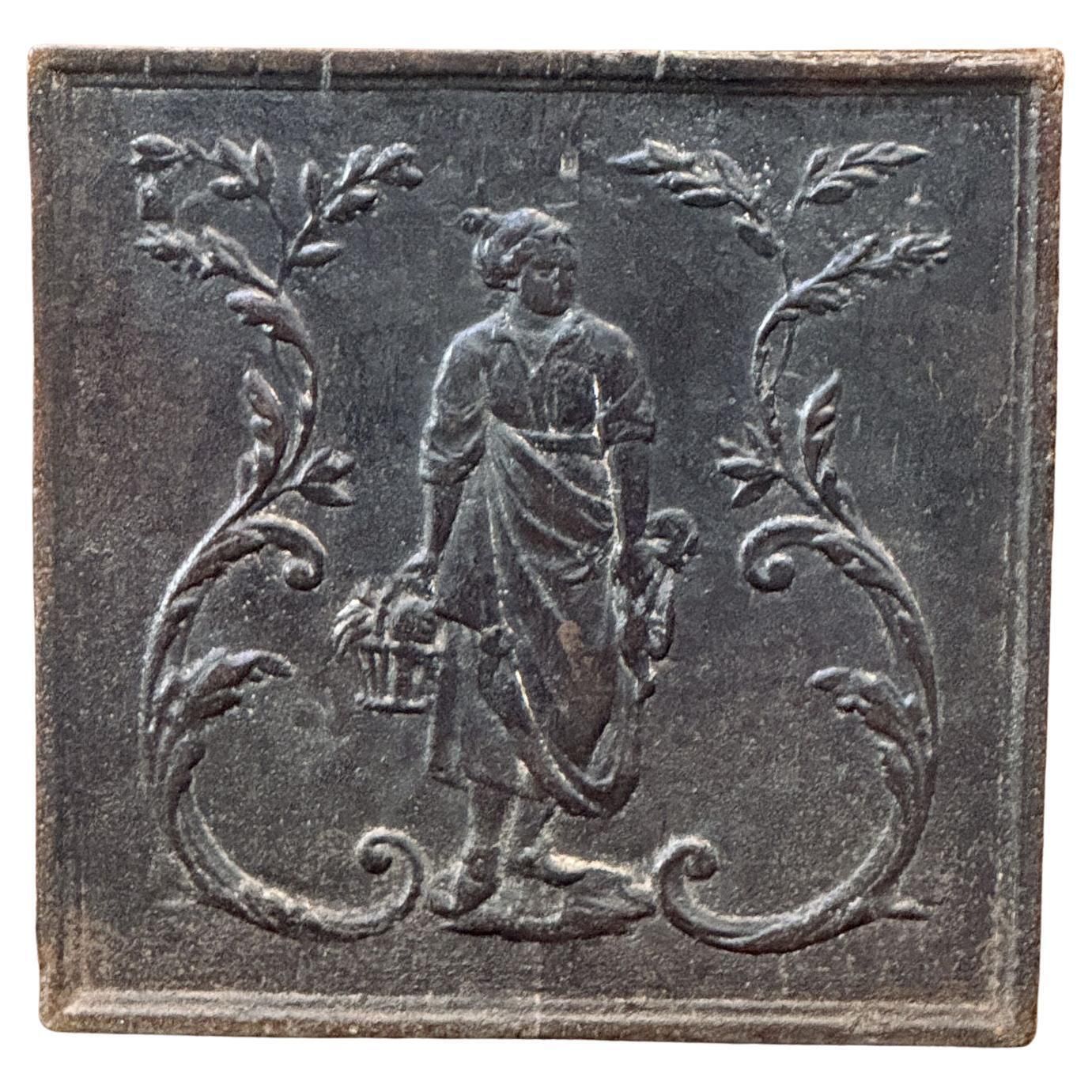 French Napoleon III 'Woman' Fireback / Backsplash, 19th Century Period