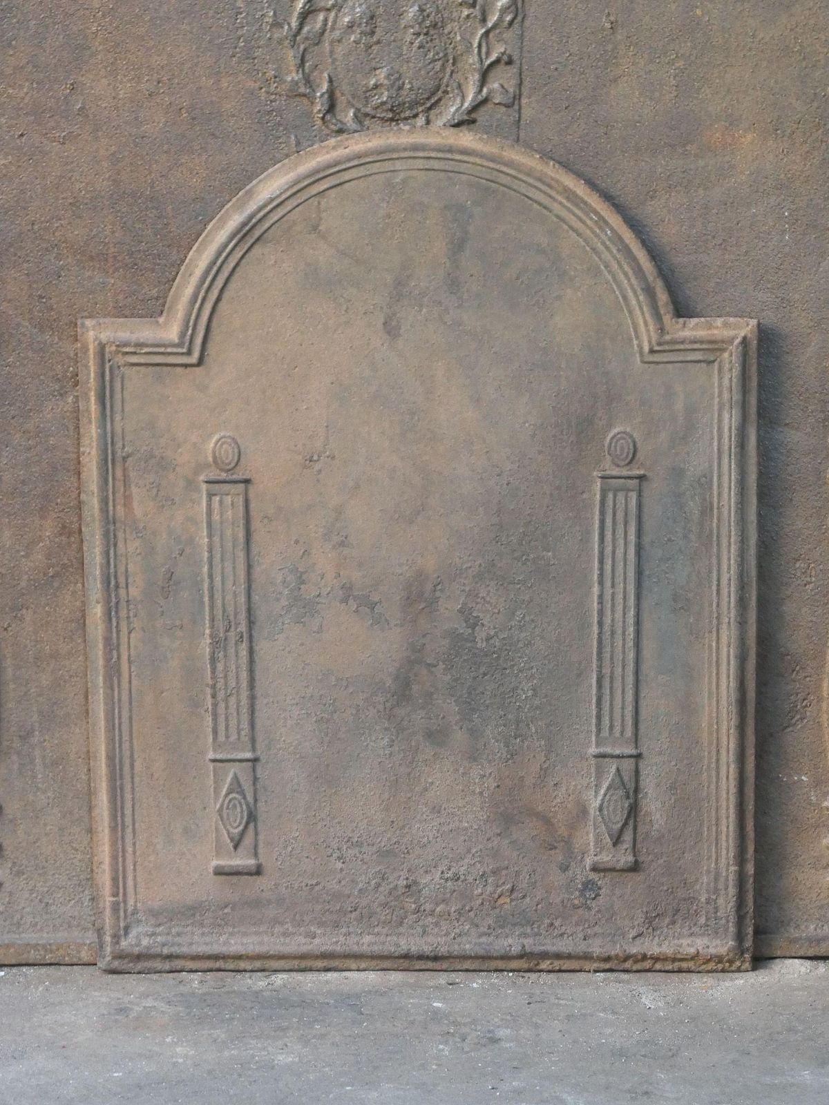French 'Pillars Of Freedom' Fireback / Backsplash, Early 19th Century photo furniture