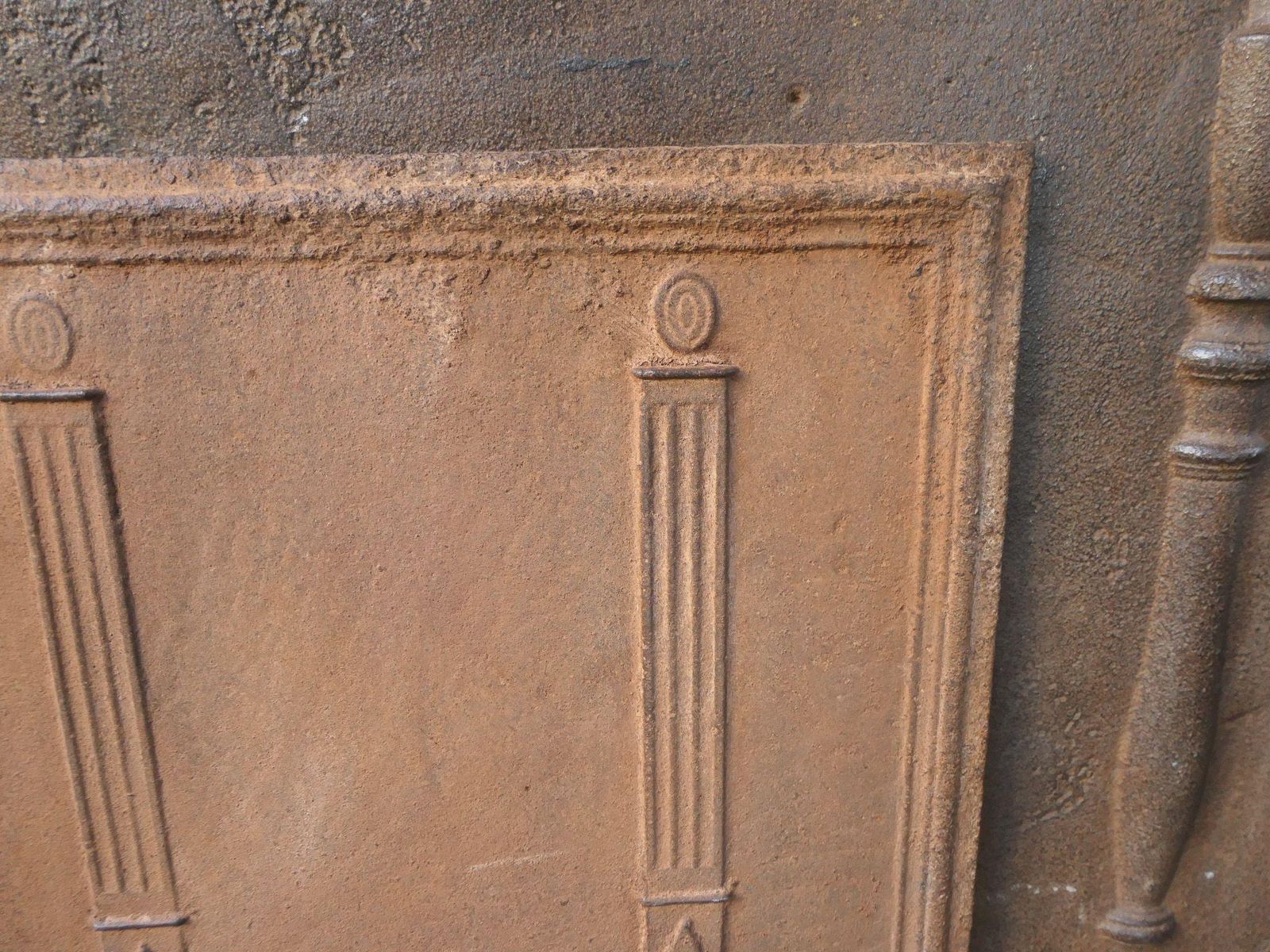 French 'Pillars Of Freedom' Fireback / Backsplash, Early 19th C. photo 339.0