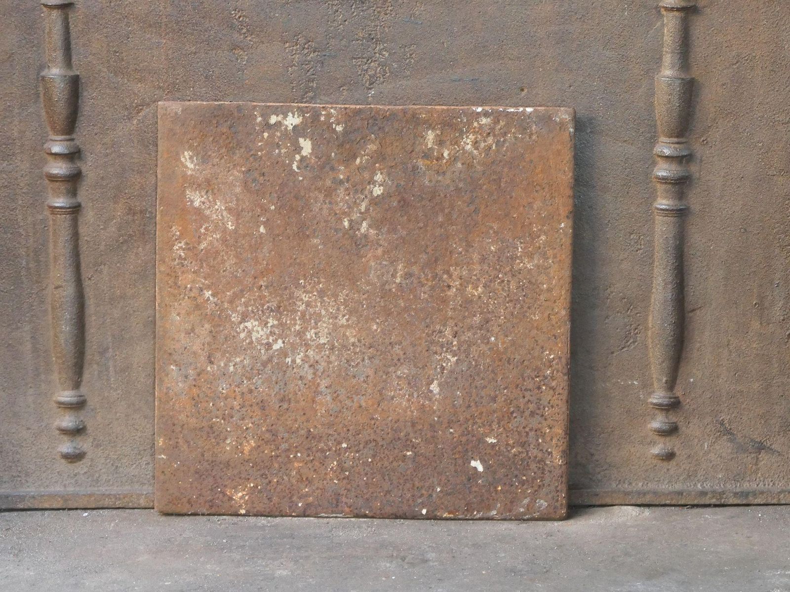 photo for sale French 'Pillars Of Freedom' Fireback / Backsplash, Early 19th C.