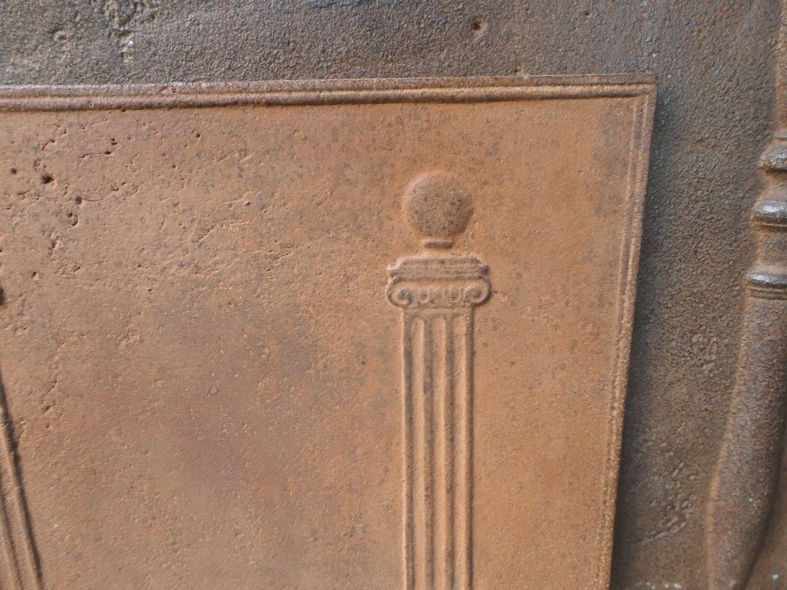 French 'Pillars Of Freedom' Fireback / Backsplash, Early 19th C. photo 339.0