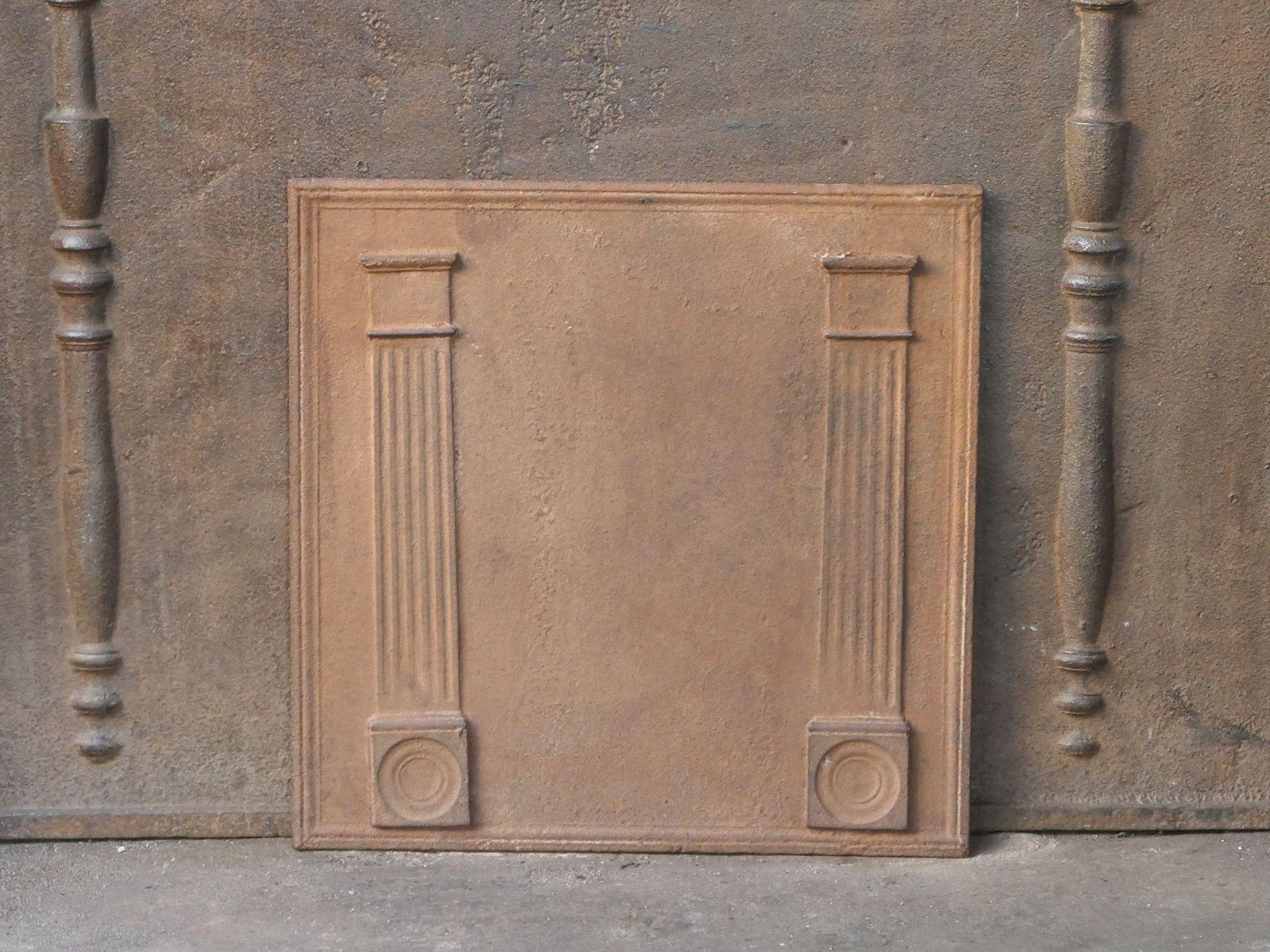French 'Pillars Of Freedom' Fireback / Backsplash, Early 19th Century photo for sale