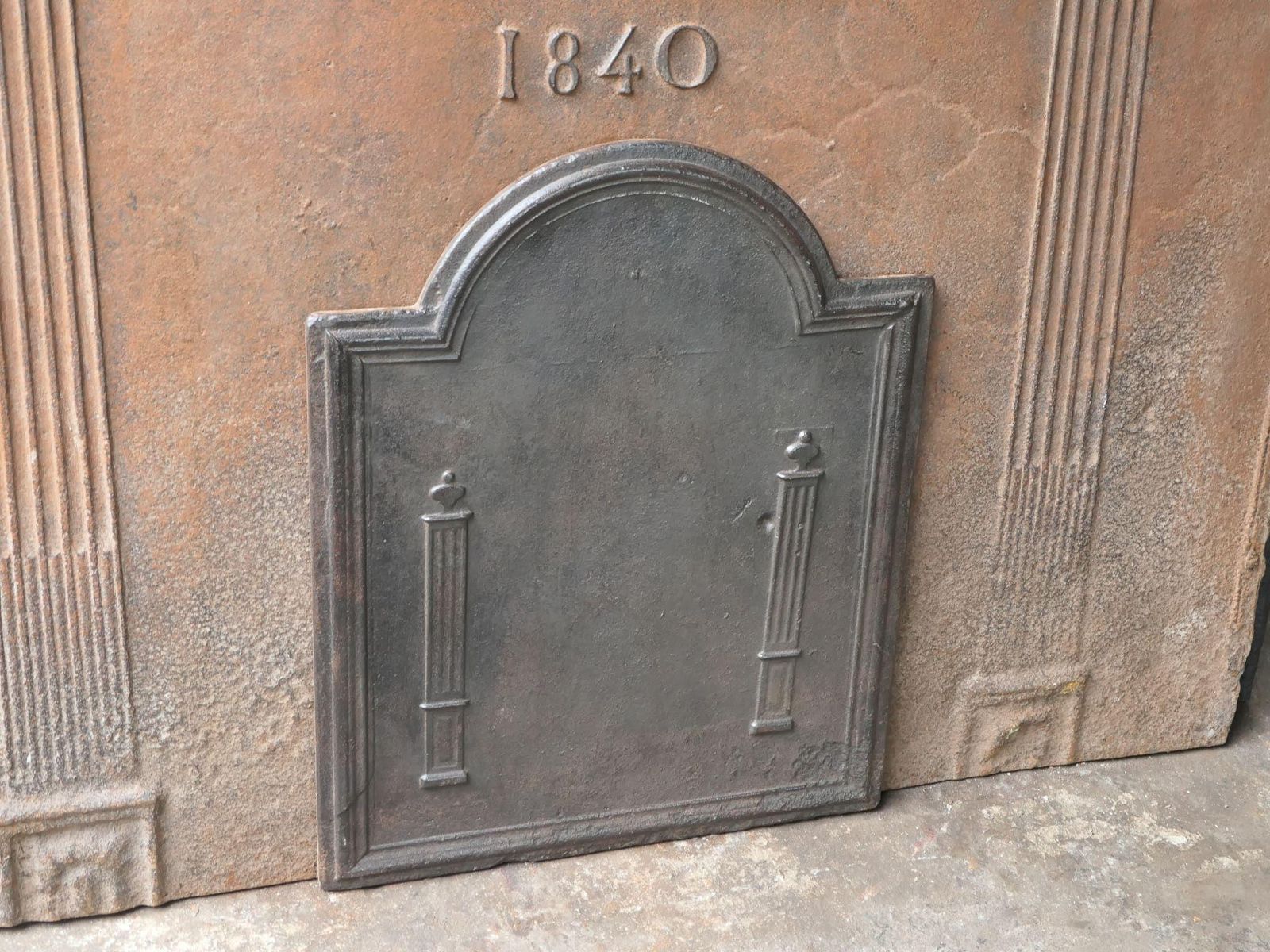 French 'Pillars Of Freedom' Fireback / Backsplash, Early 19th C. photo 382.0