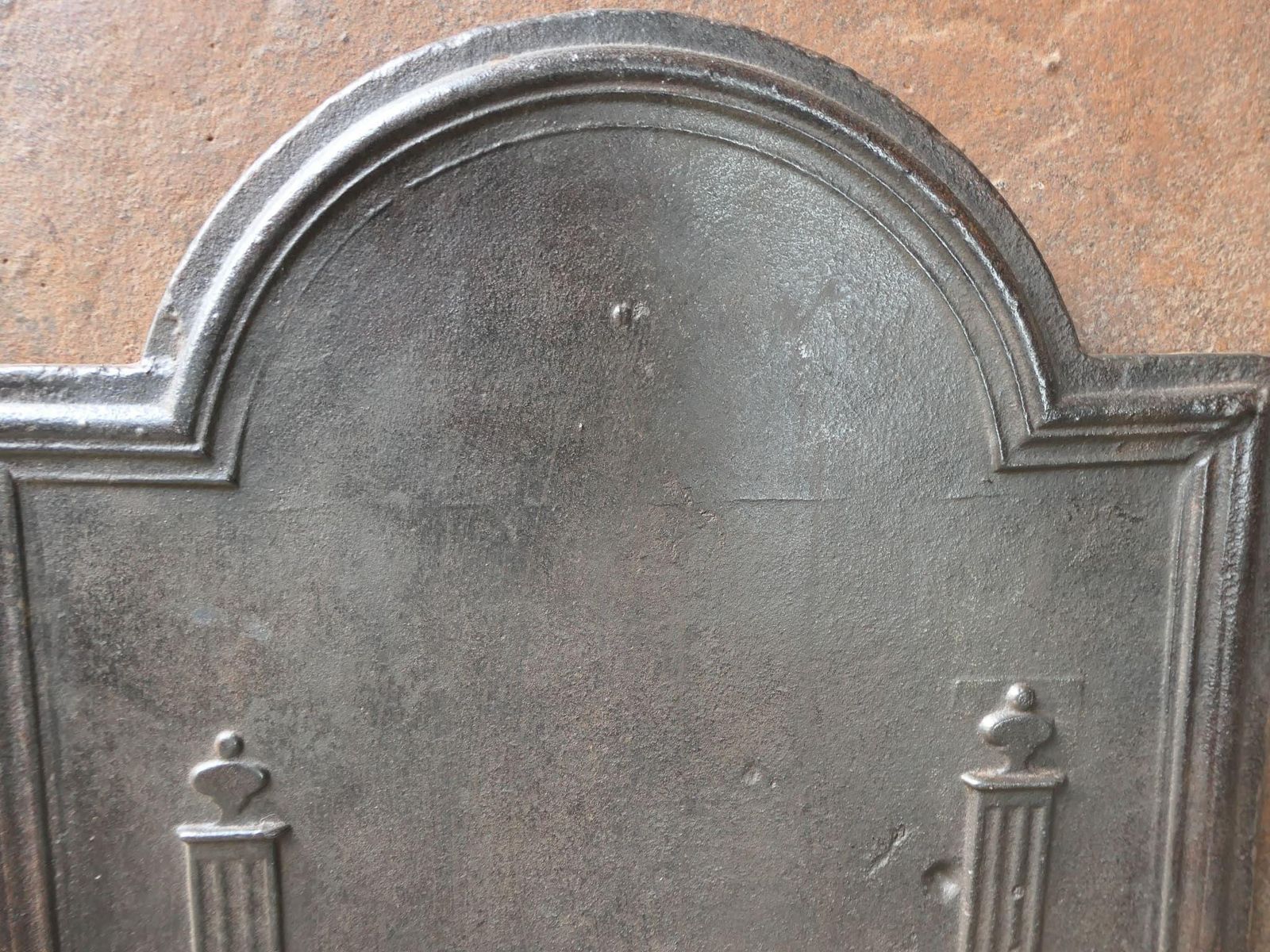 French 'Pillars Of Freedom' Fireback / Backsplash, Early 19th C. photo vinterior