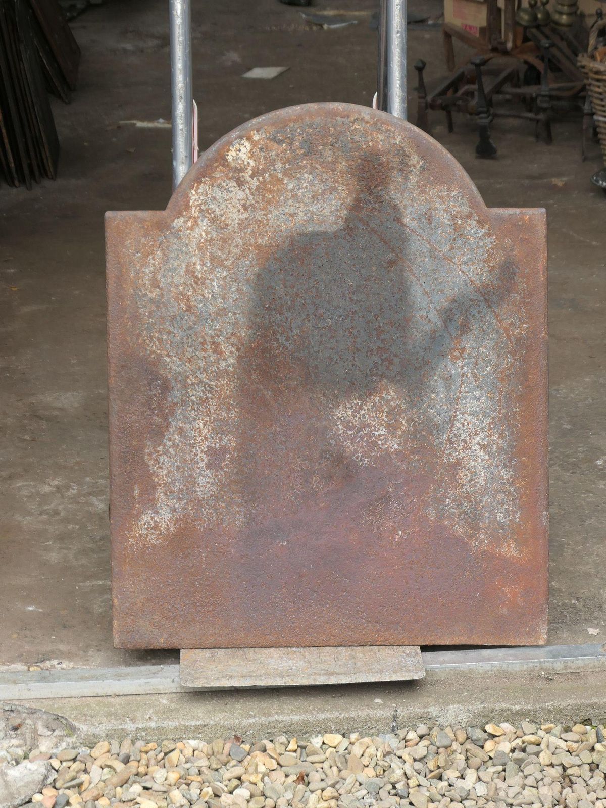 photo for sale French 'Pillars Of Freedom' Fireback / Backsplash, Early 19th Century