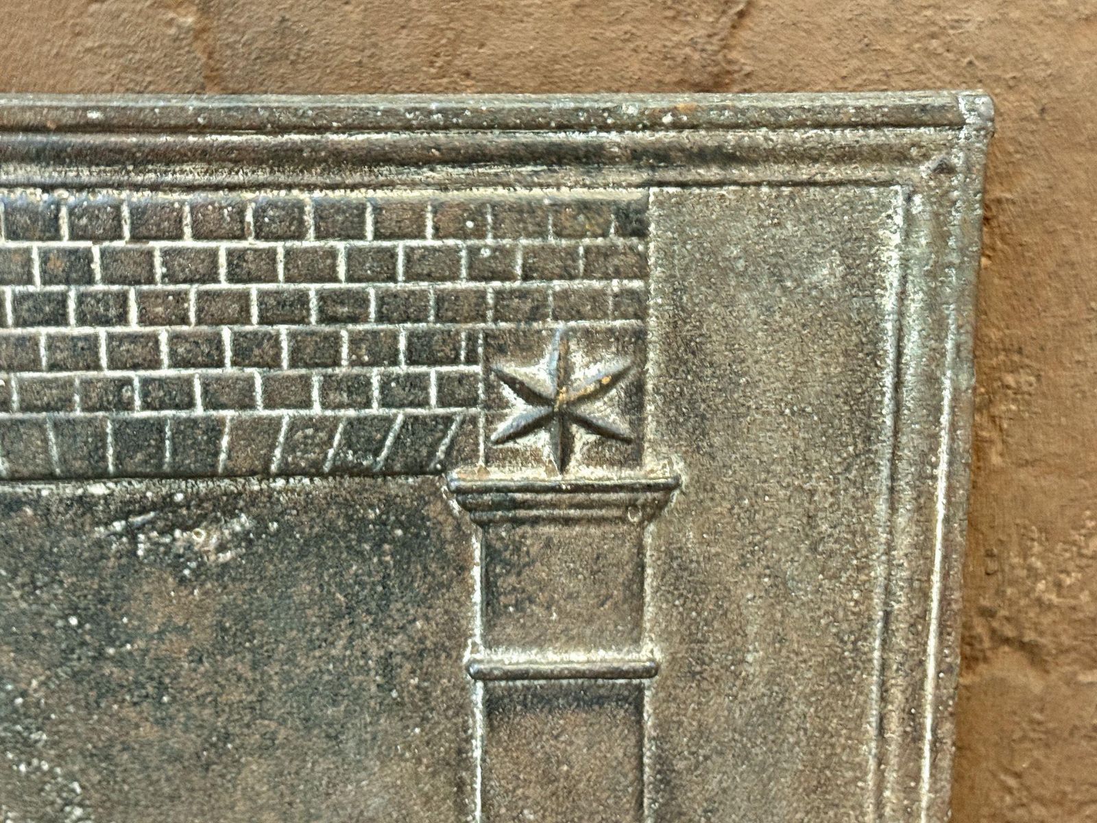 French 'Pillars Of Freedom' Fireback / Backsplash, Early 19th Century photo Home Fixtures