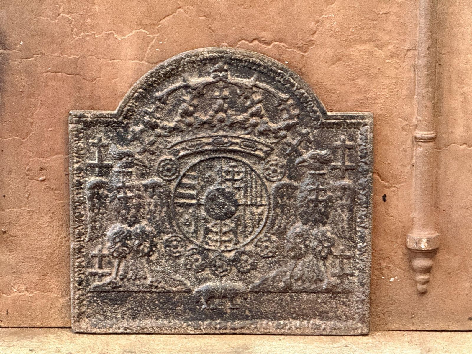 French Louis XIV Style Period 'Arms Of Loraine' Fireback photo furniture