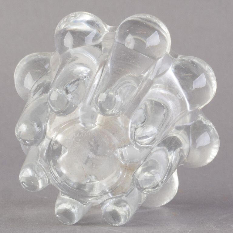 French Mid Century Reims Crystal Glass Candle Holder photo furniture