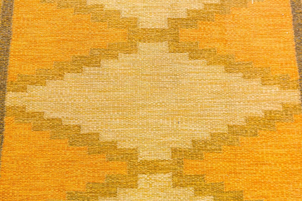 Swedish Rug Flat Weave By Ingegerd Silow photo vinterior