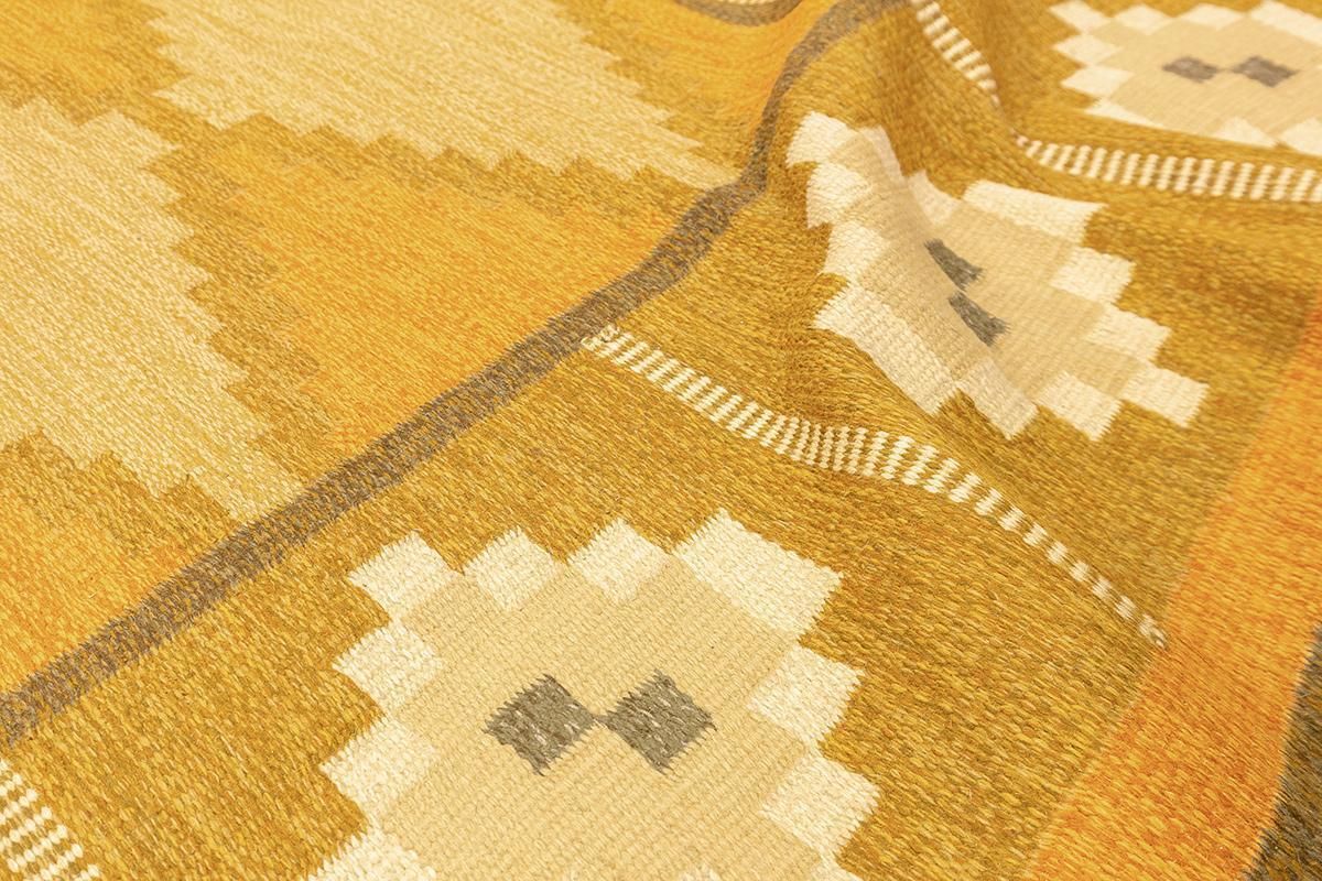 Swedish Rug Flat Weave By Ingegerd Silow photo buy
