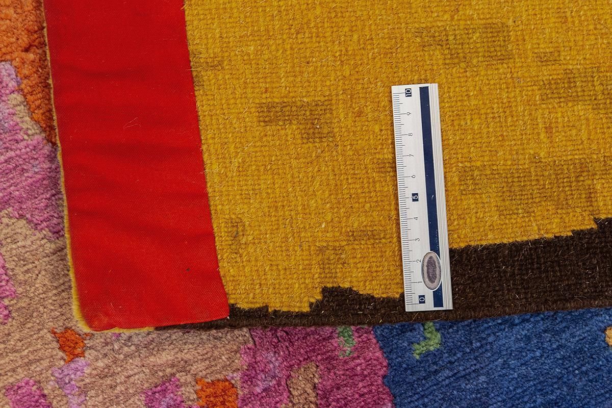 Tibetan Rug Abstract Design photo vintage