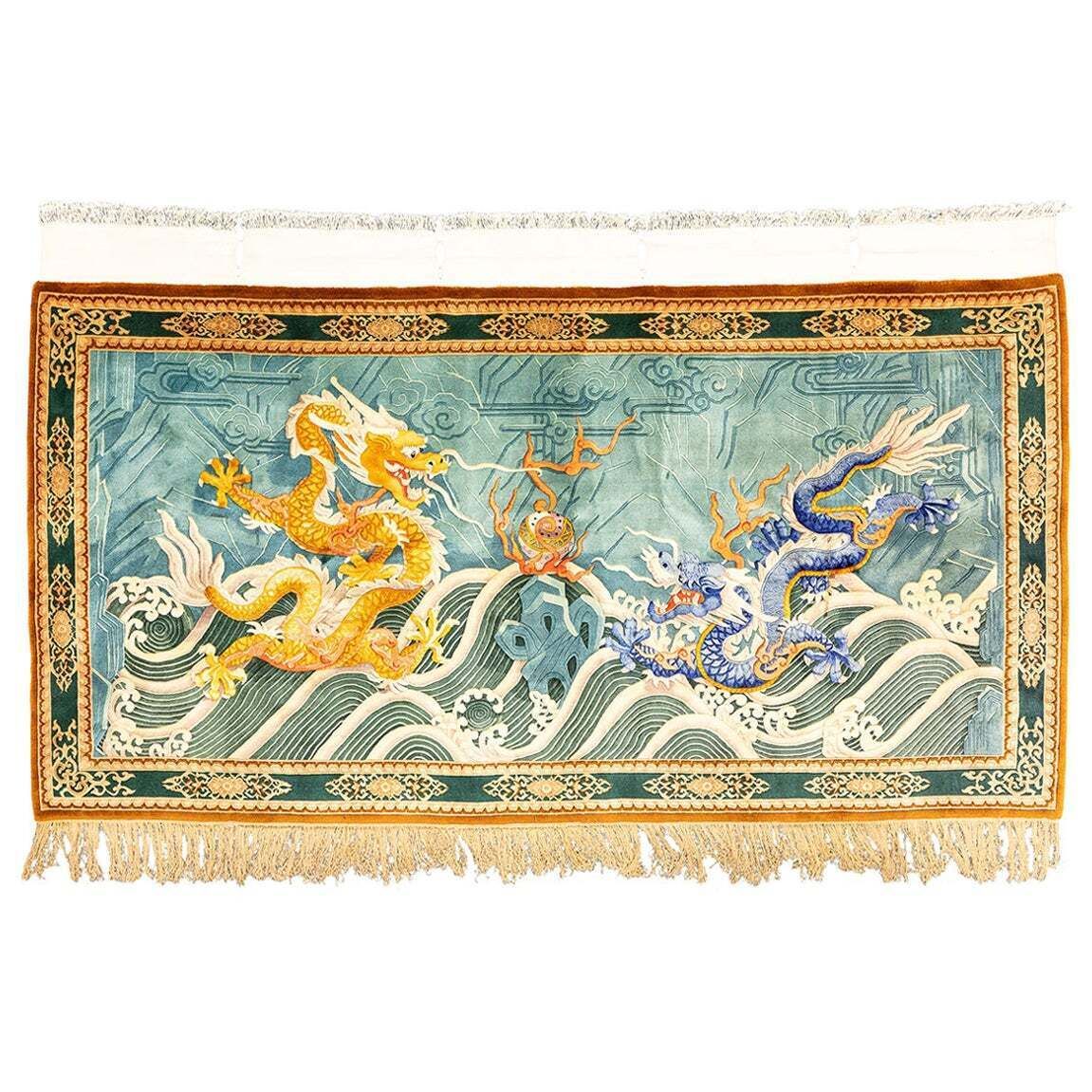 Chinese Rug By Walter Nichols In Relief Technique