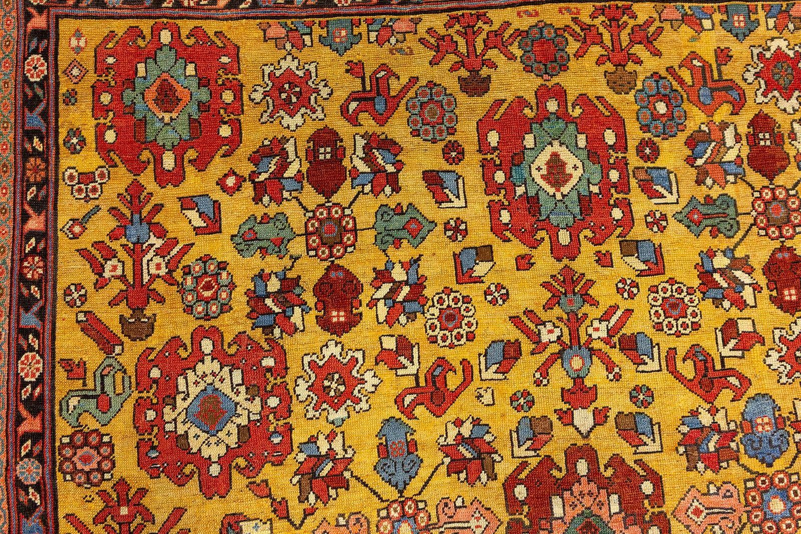 Bakshaish Rug Golden Saffron Color photo vinterior