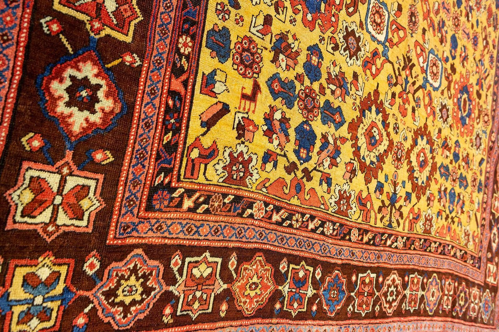 photo furniture Bakshaish Rug Golden Saffron Color