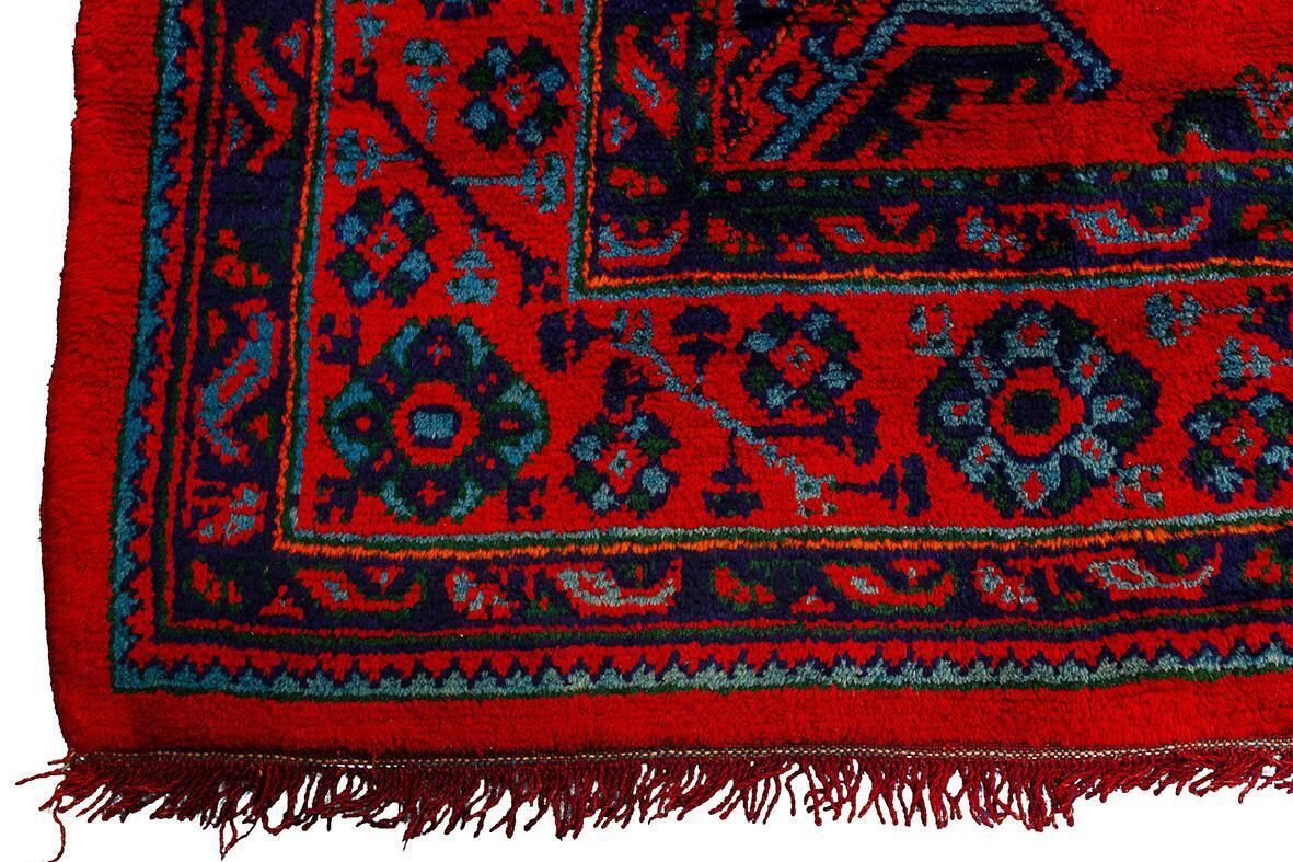 Oushak Rug Red Field photo 3389.0
