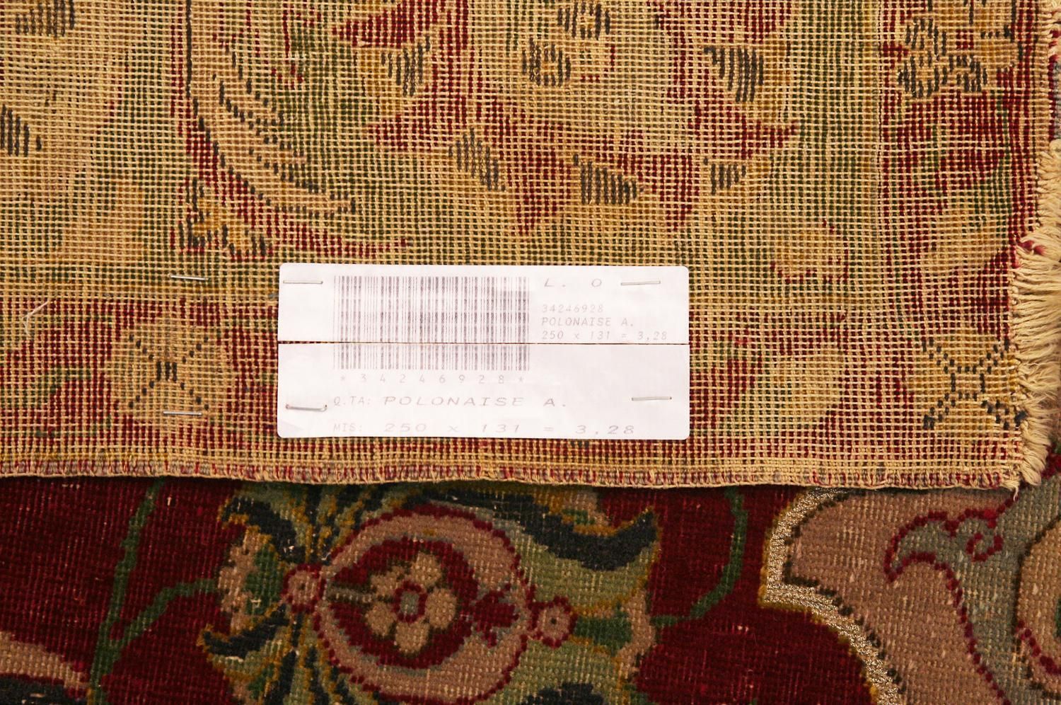 Antique Indian Polonaise Wool&Metal Rug, Ca. 1900 photo vinterior