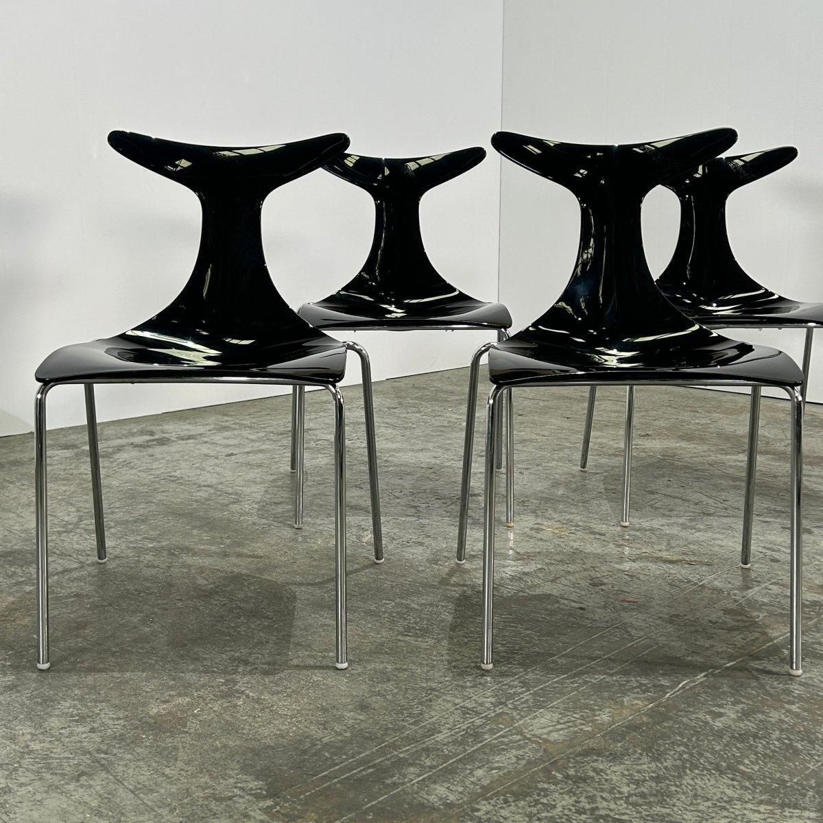 photo vinterior Ciacci Kreaty Delfy Dining Chairs By Gino Carollo, Set Of Six
