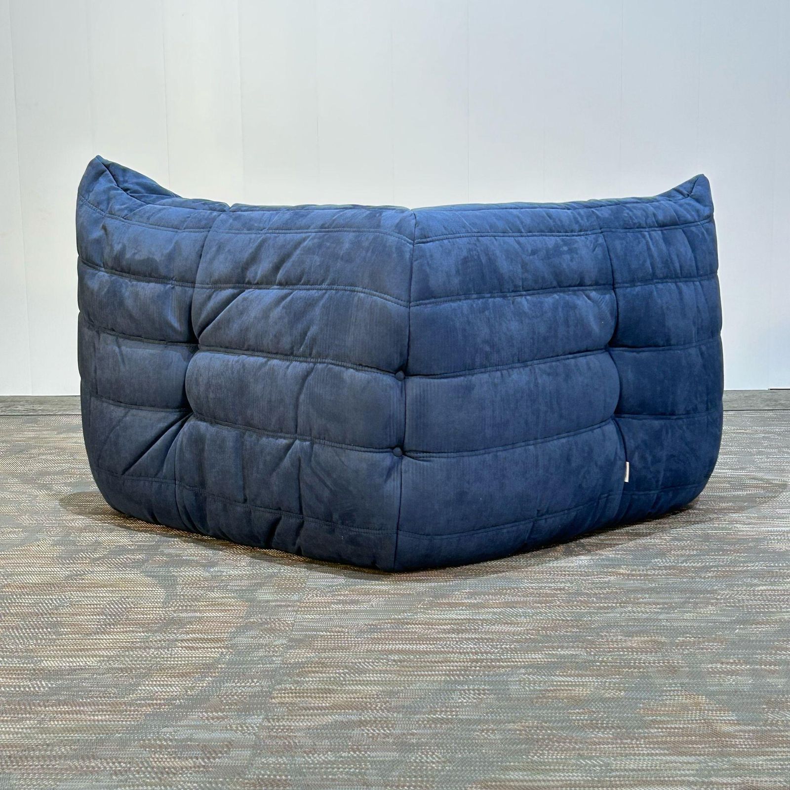 Furniture Ligne Roset Blue Modular Togo Sofa By Michel Ducaroy, Set Of Three photo