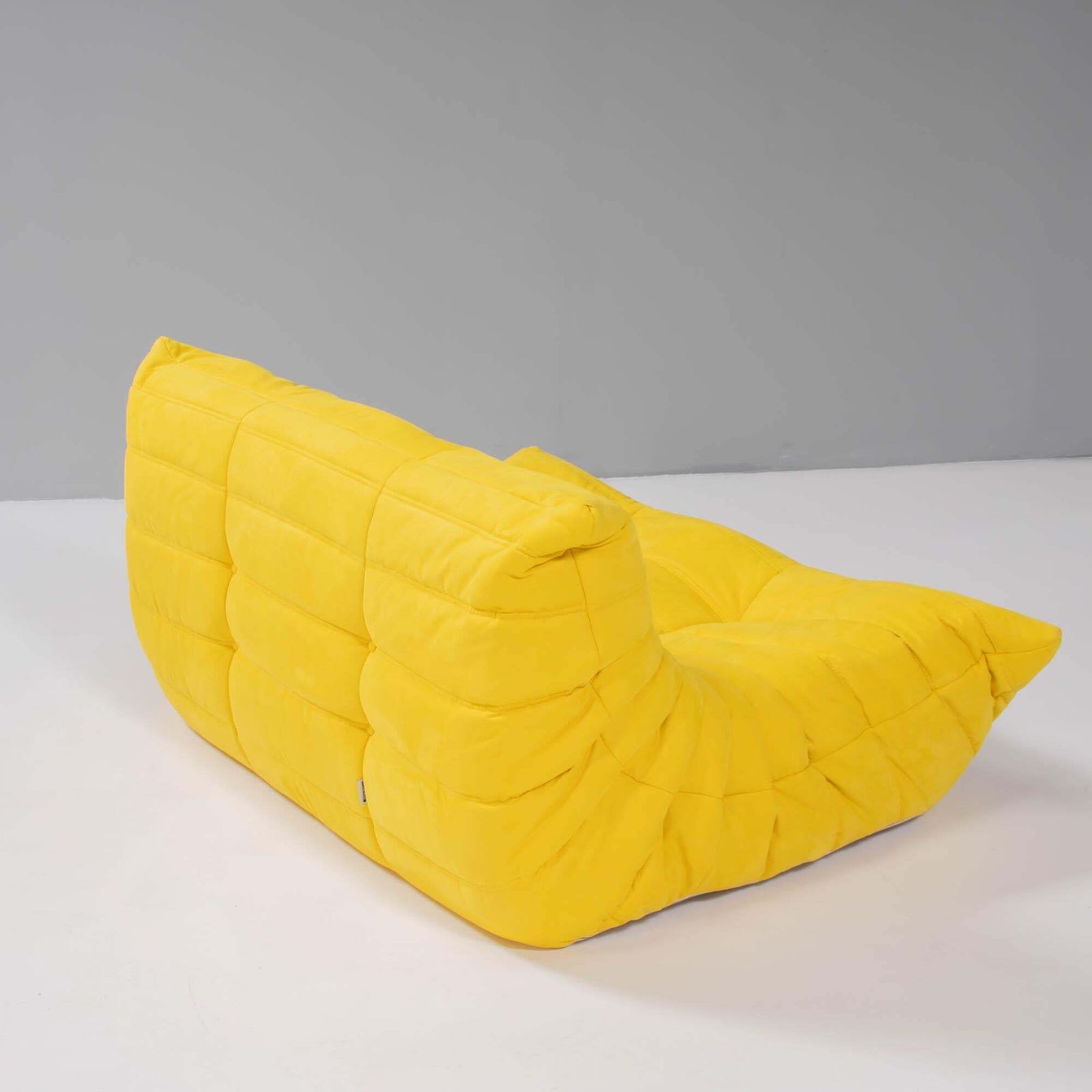 Ligne Roset By Michel Ducaroy Togo Yellow Sofa And Footstool, Set Of Five photo for sale