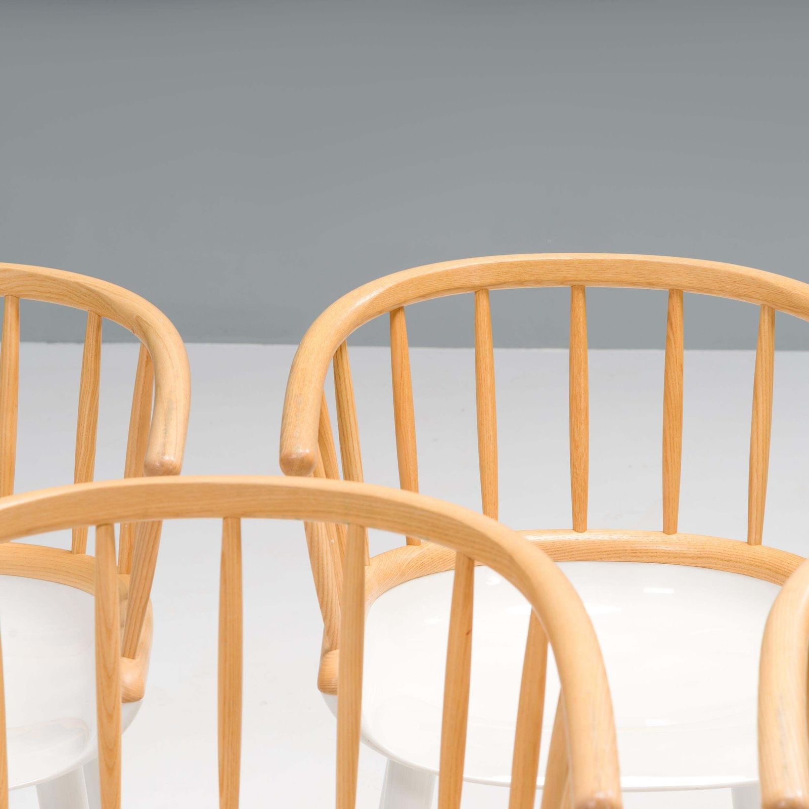 Magis White & Natural Ash Cyborg Stick Dining Chair photo for sale