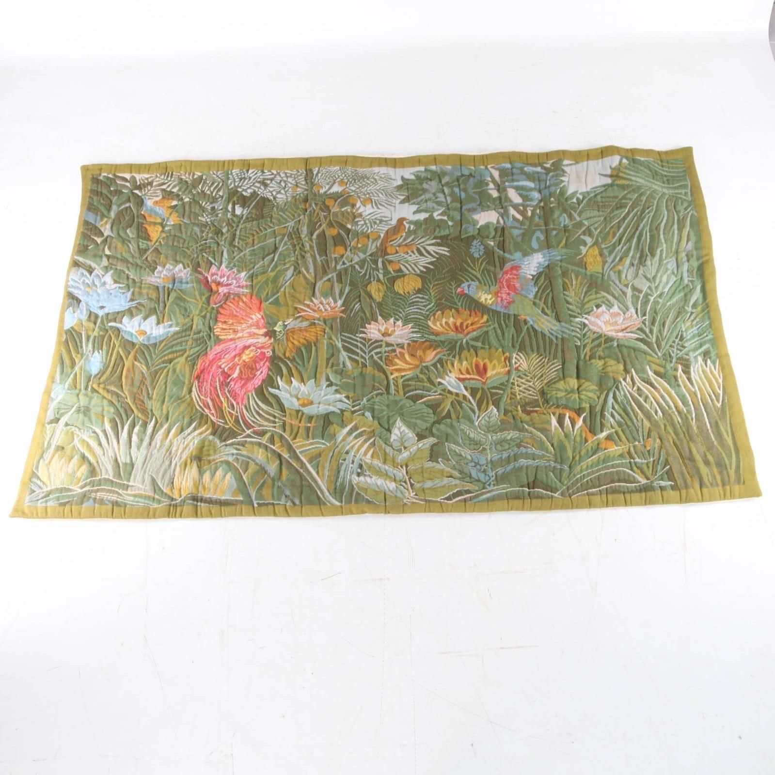 « Jungle » Wool Tapestry photo vintage