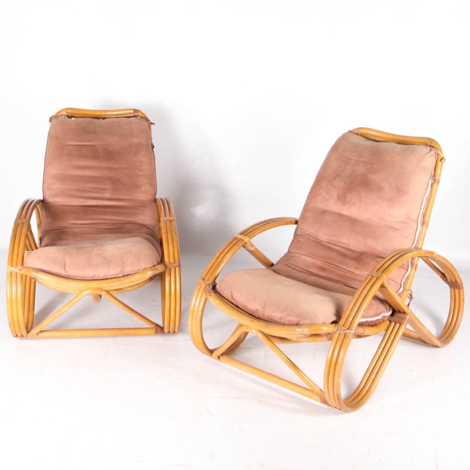 Pair Of Rattan « Bretzel » Armchairs photo Furniture