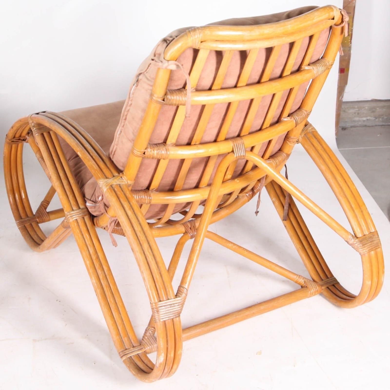 Pair Of Rattan « Bretzel » Armchairs photo vinterior