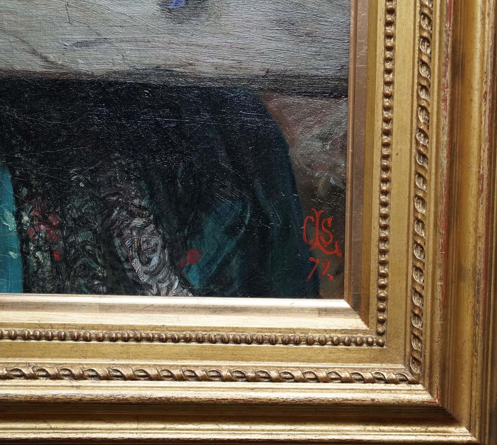 photo for sale Charles Sillem Lidderdalepensive Thoughts   A Portrait   British 1872 Victorian Art Oil Painting1872