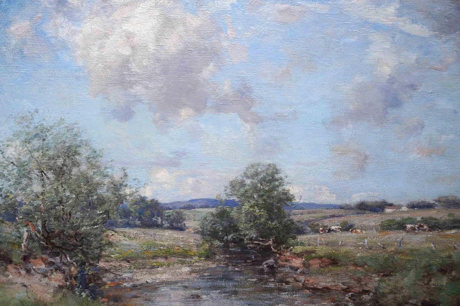 Joseph Morris Hendersonstirling River Landscape Scotland   Scottish Impressionist 1910 Art Oil Paintingcirca 1910 photo Art