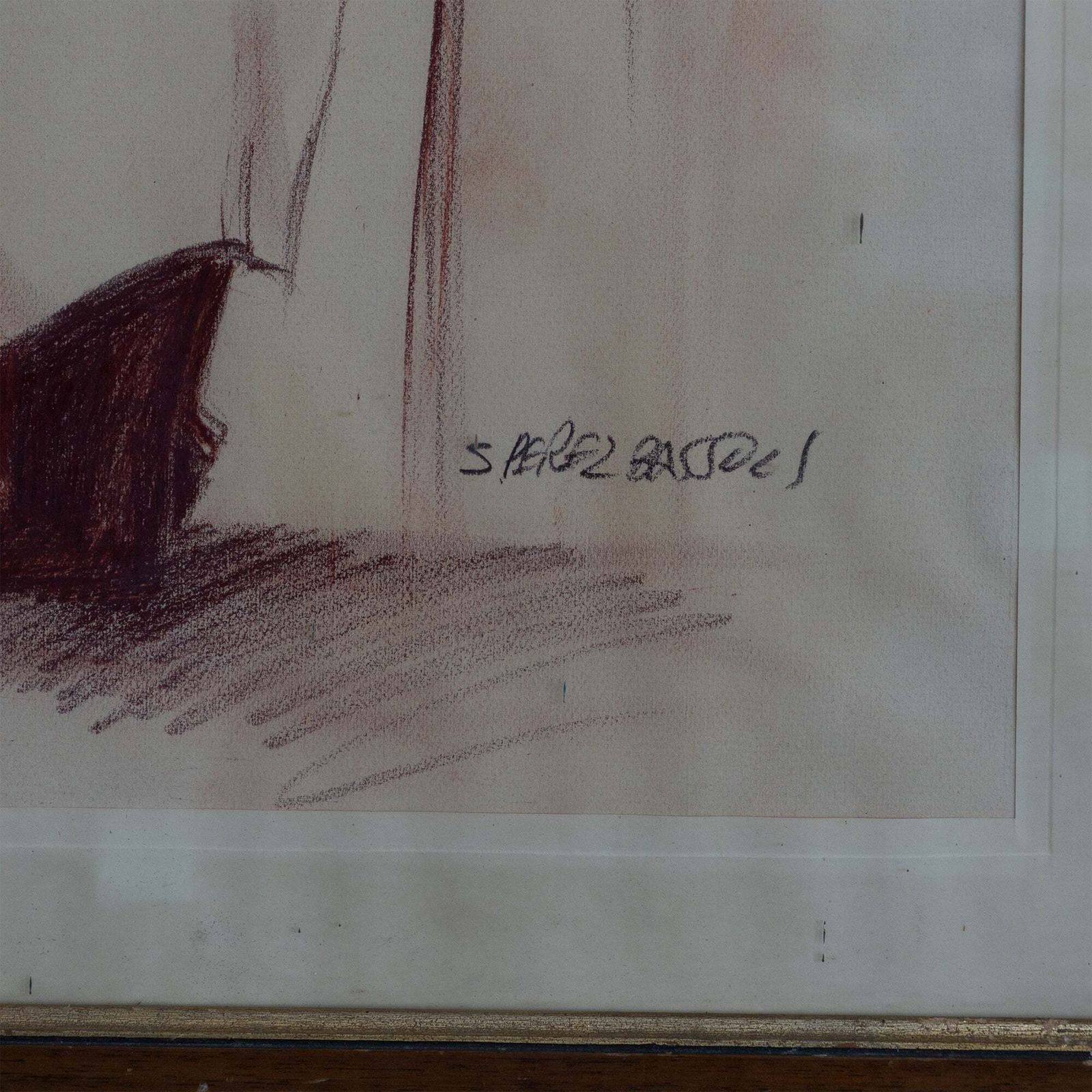 De Ober – Karikatuur, Inkttekening Van Salvador Pérez Bassols photo Kunst