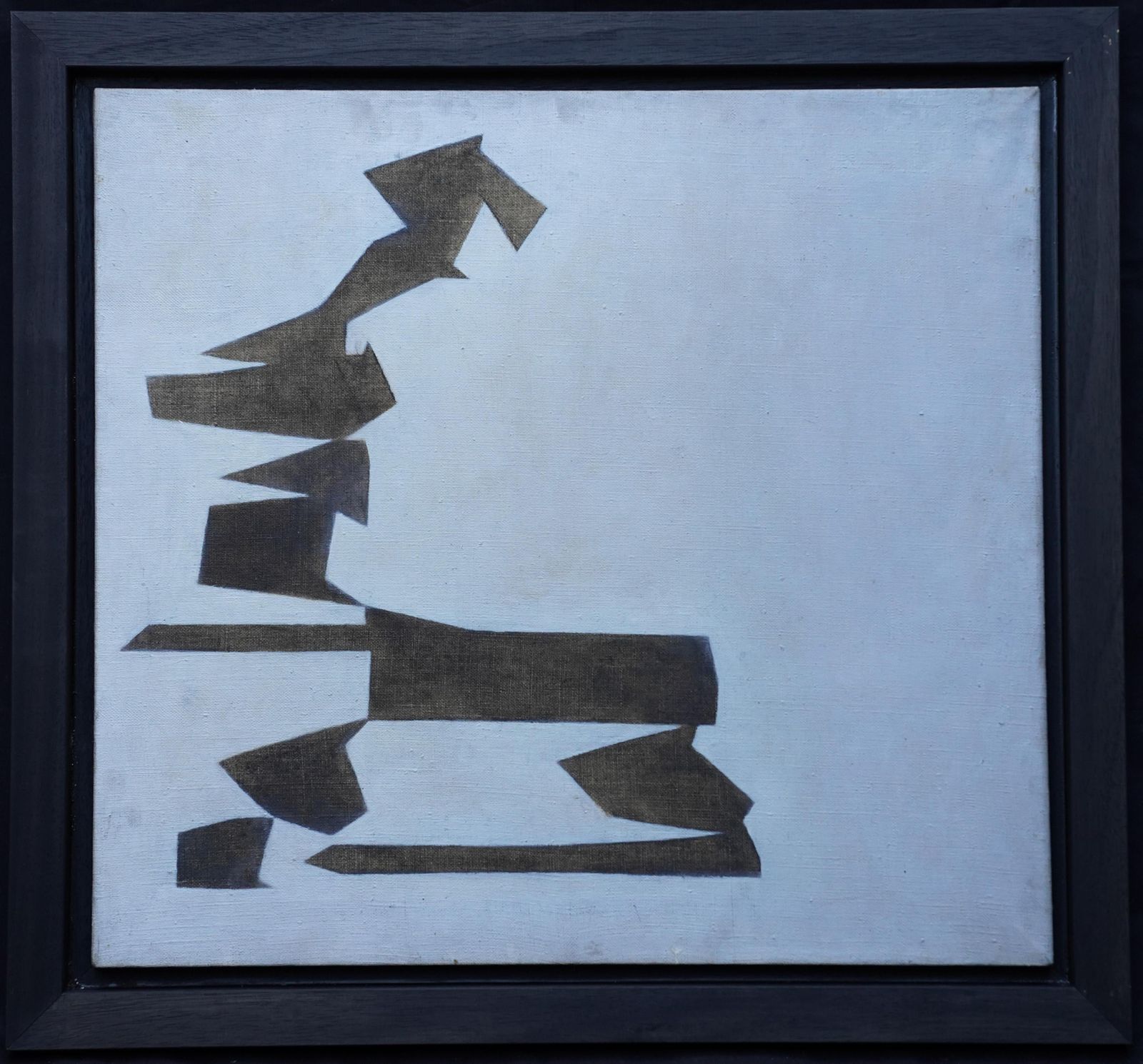 Penelope Ellisconceptual Abstract III   British Sixties Art Oil Painting Female Artist1963