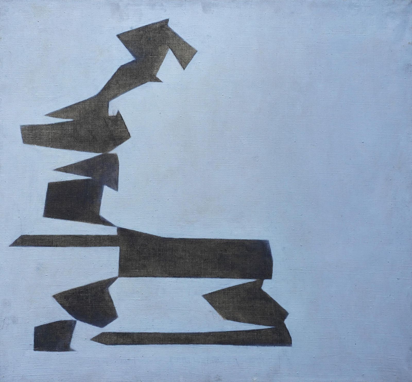 Penelope Ellisconceptual Abstract III   British Sixties Art Oil Painting Female Artist1963 photo furniture