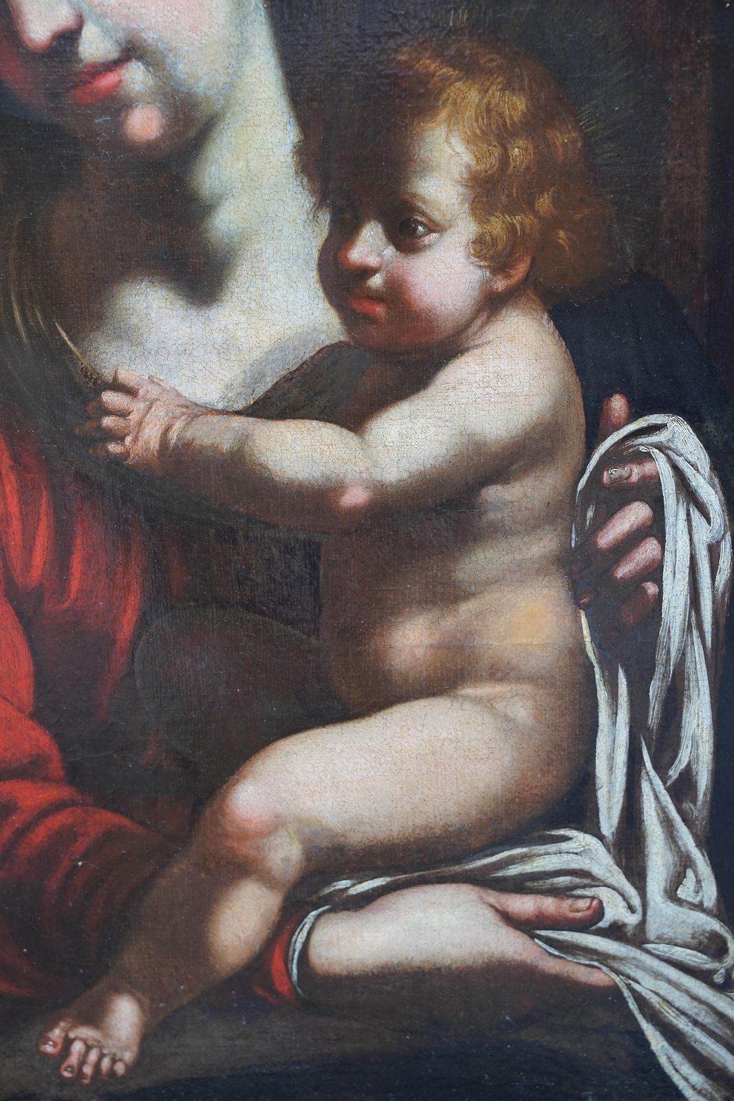 Madonna And Child  Italian Old Master Religious Art Portrait Oil Paintingcirca 1700 photo 5915.0