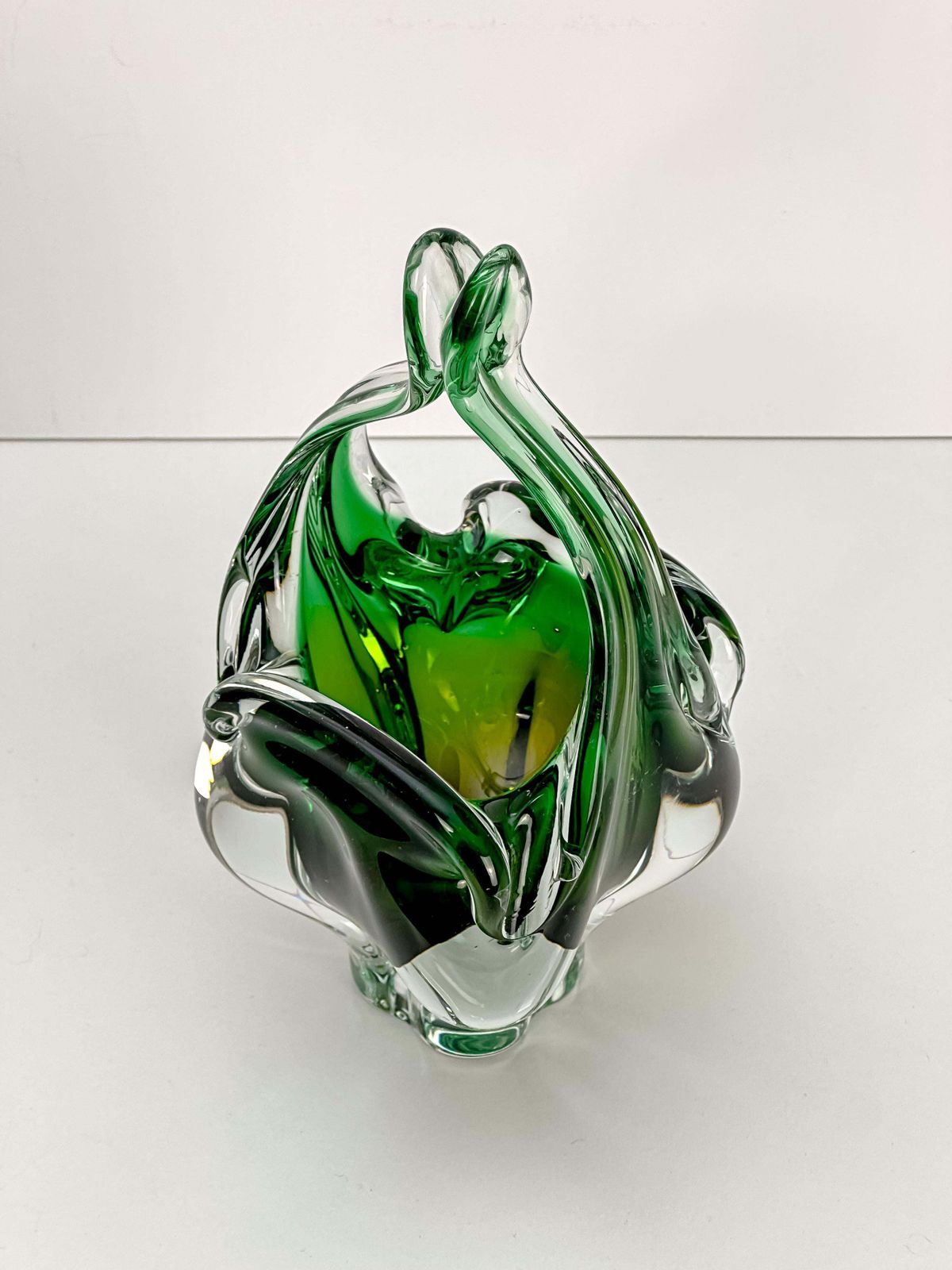 Green Glass Bowl By Josef Hospodka For Chribska Glassworks, Circa 1970s photo furniture