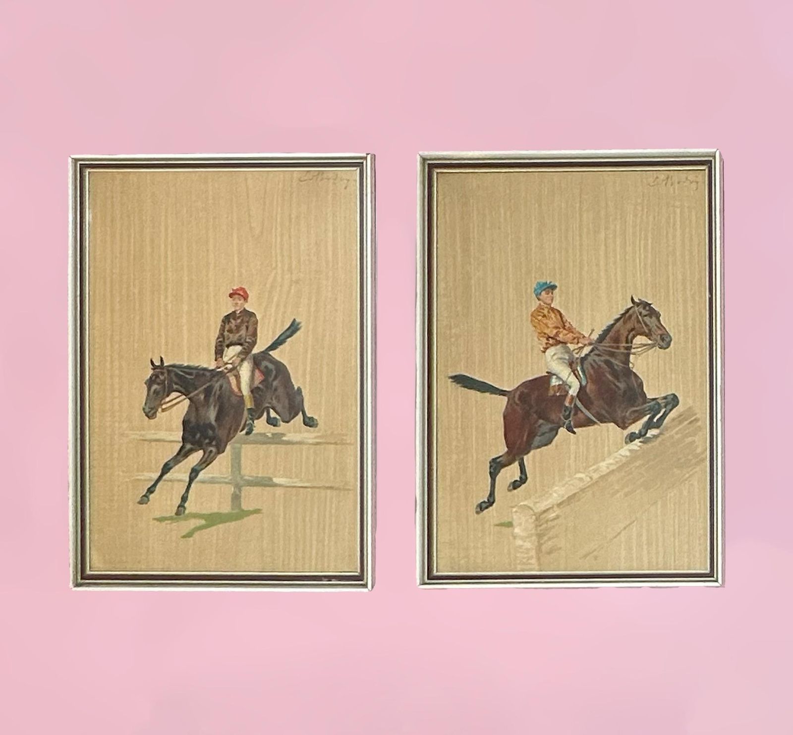 Late 19th Century French Equestrian Prints By Ernest Alexandre Bodoy, A. Legras photo Art