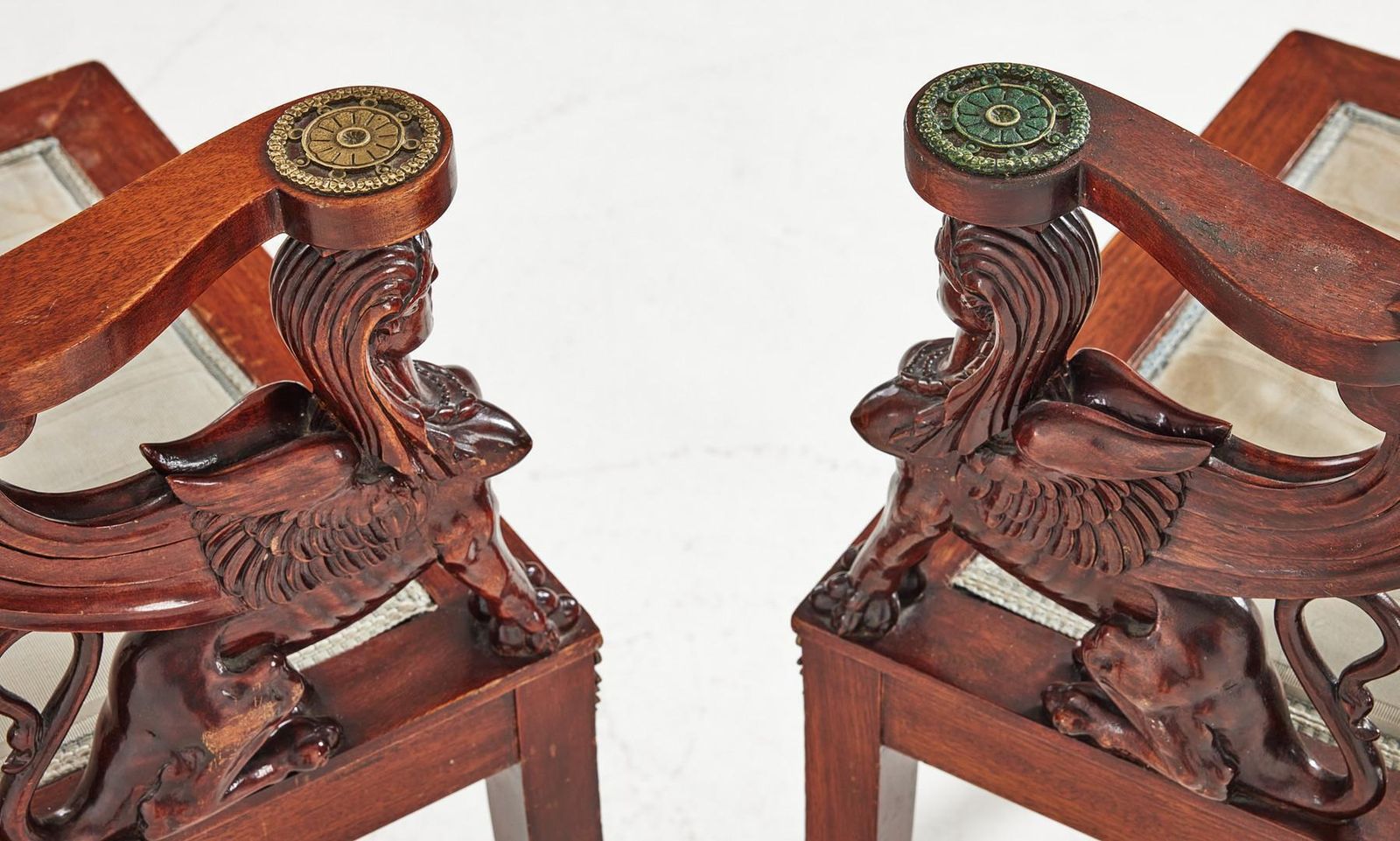 A Pair Of French Empire Style Corner Chairs photo 2204.0