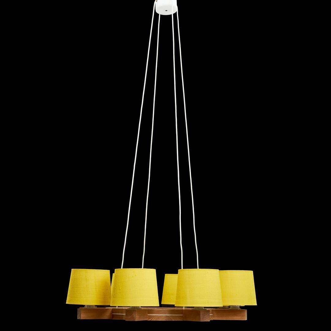 Uno & östen Kristiansson 1960s Chandelier For Luxus, Sweden photo Lighting