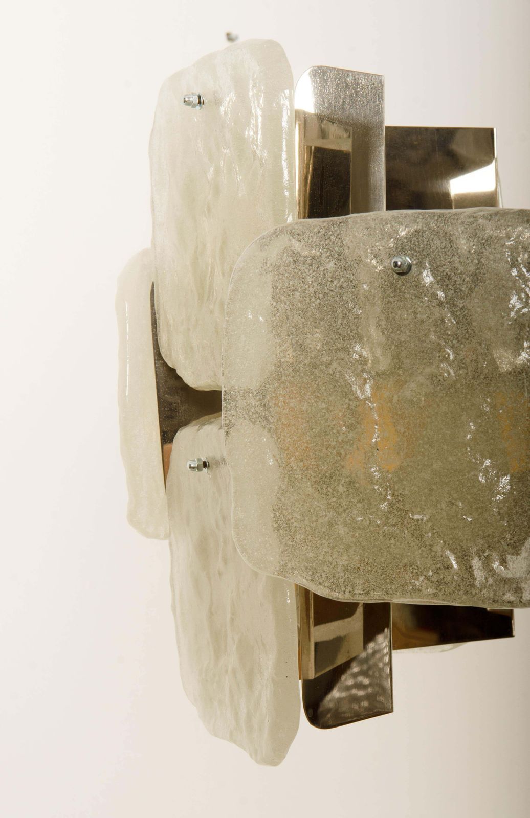 photo buy Kalmar Ice Glass Relief Glass "Aggstein" Chandelier