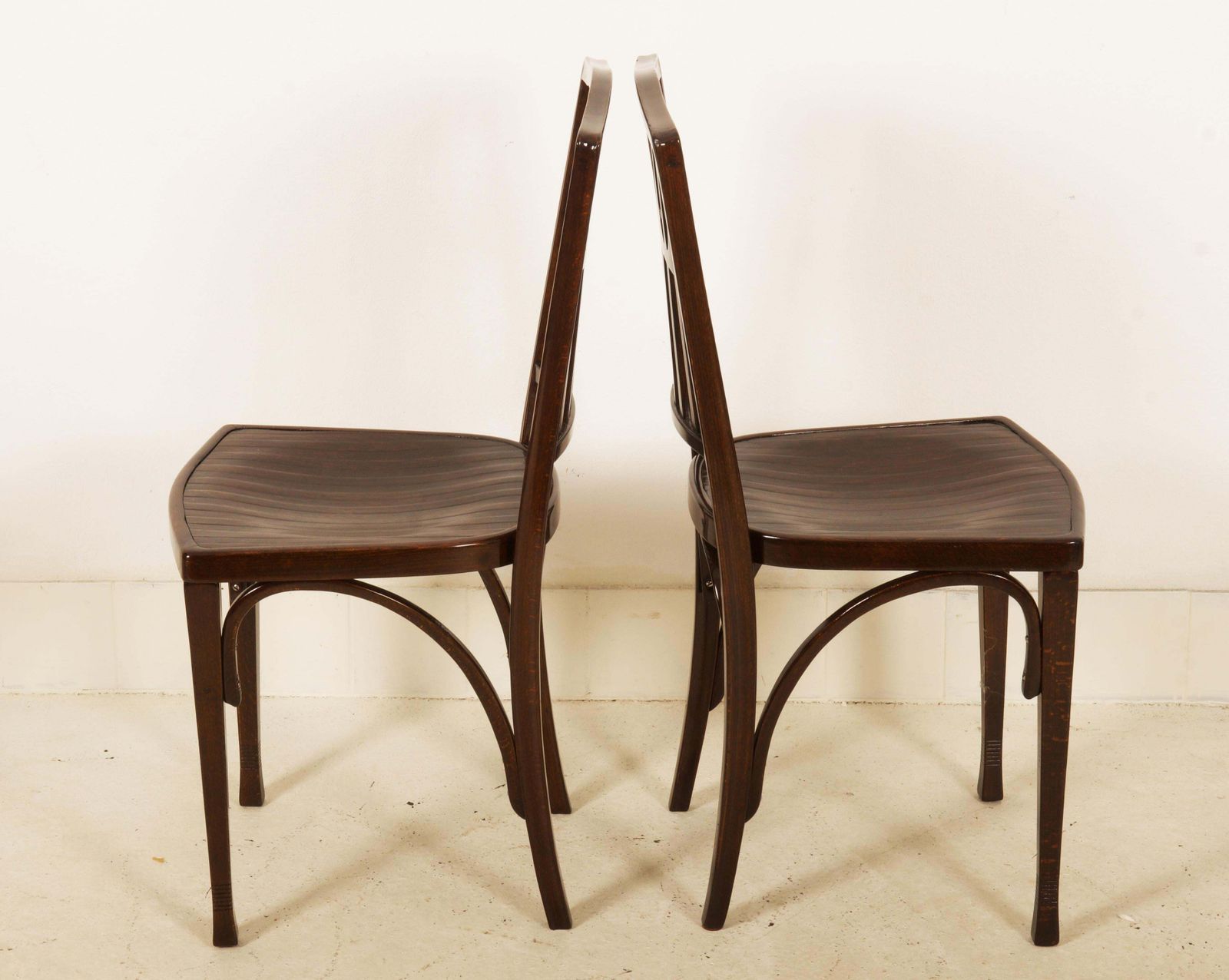 Set Of Two Dinning Chairs By Koloman Moser Fo J.J. Kohn photo buy