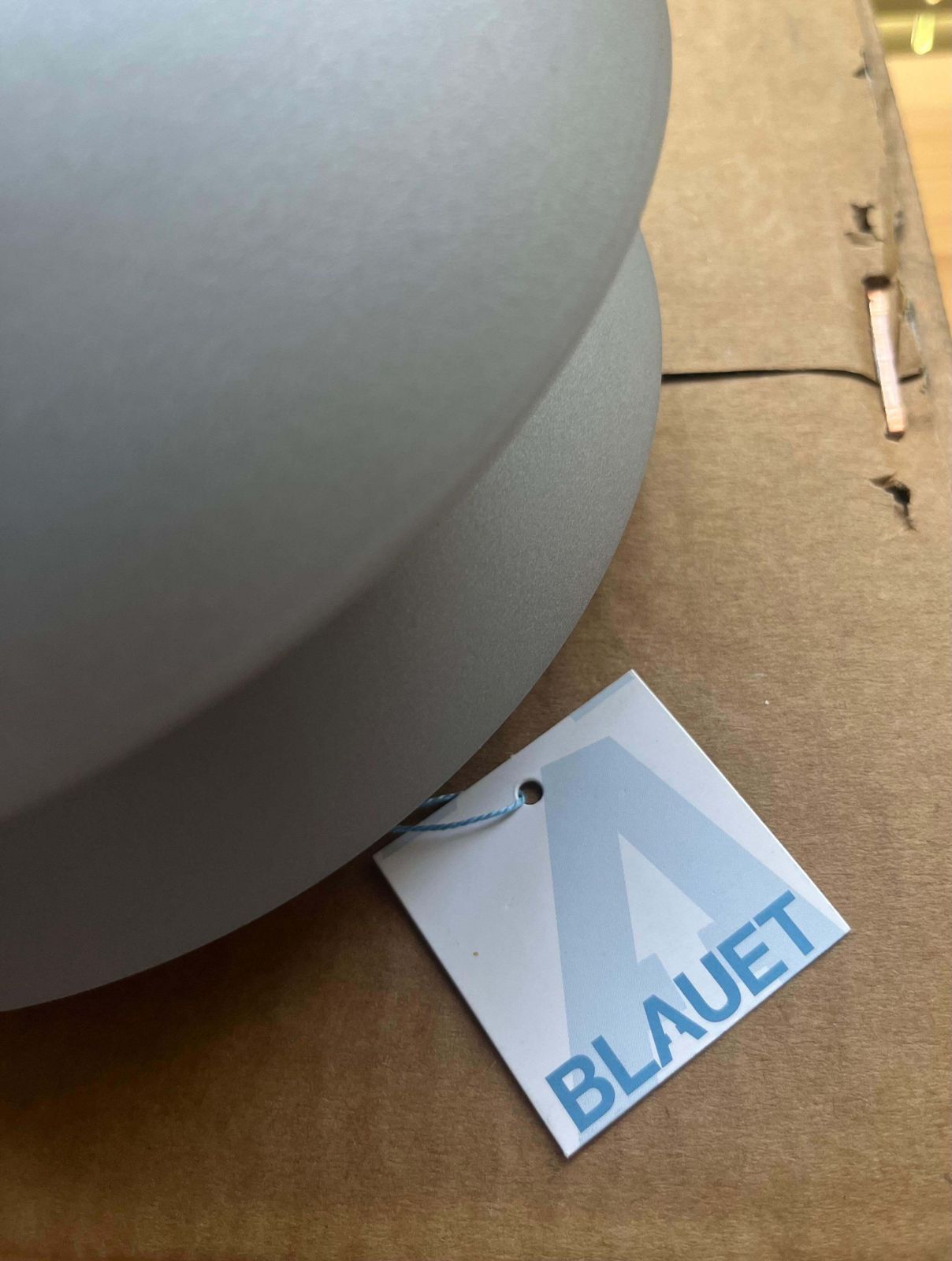 Postmodern Grey Metal Pair Of Halogen Flush Mounts By Blauet, Barcelona, 1980s photo buy