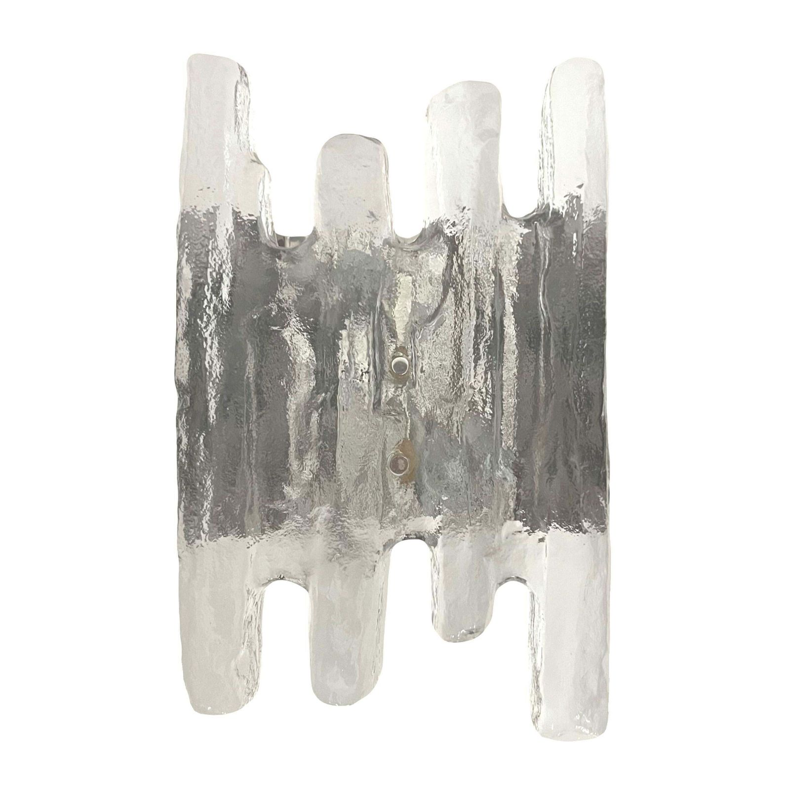 photo vinterior Pair Of Midcentury Austrian Murano Glass "Faun" Wall Sconces By Kalmar, 1970s