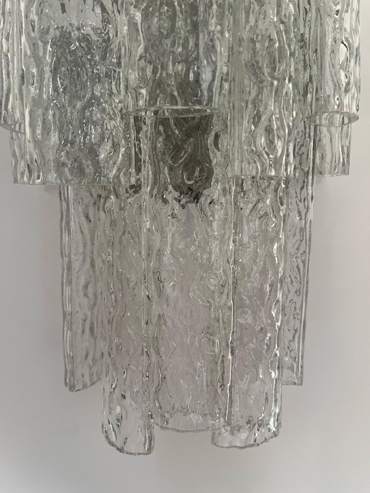 Italian Midcentury Large Beauty Murano Wall Sconce By Venini, 1970s photo buy