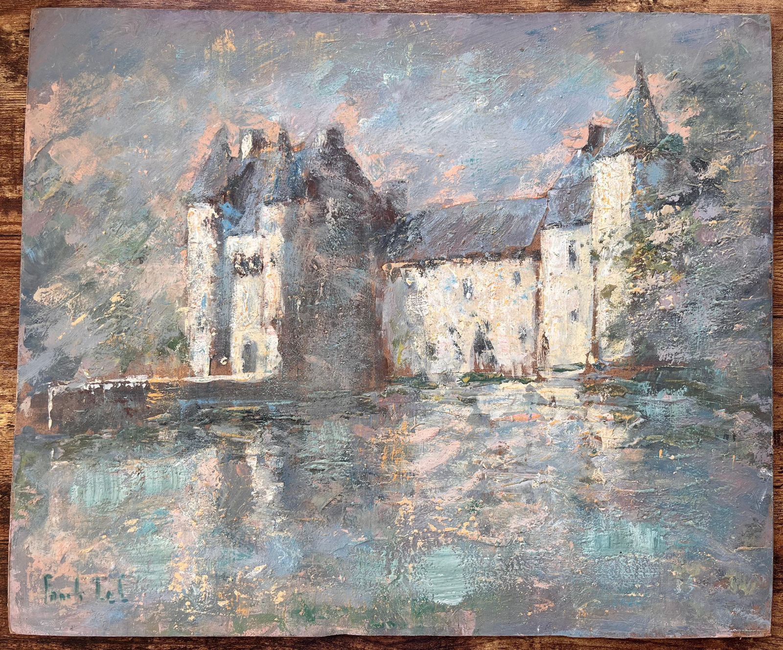 Fanch Lel French Impressionist Oil Painting Of Château De Trécesson In Brittany photo furniture