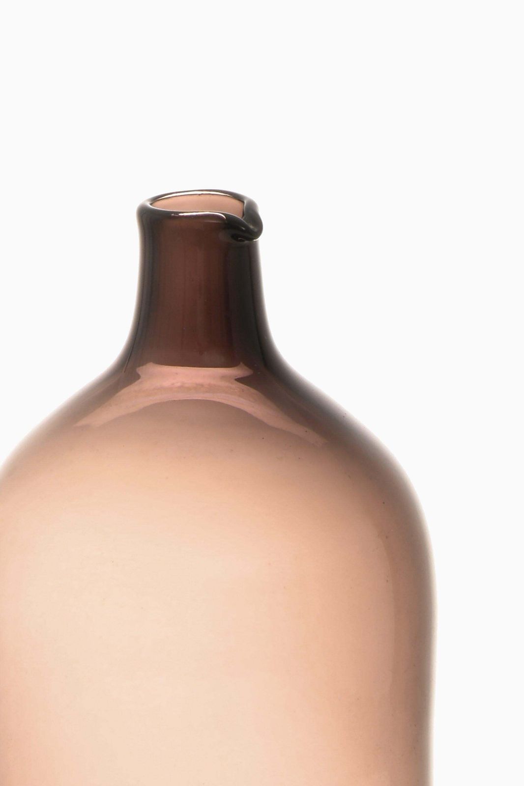 Glass Bottle / Vase In Glass By Timo Sarpaneva, 1957 photo for sale