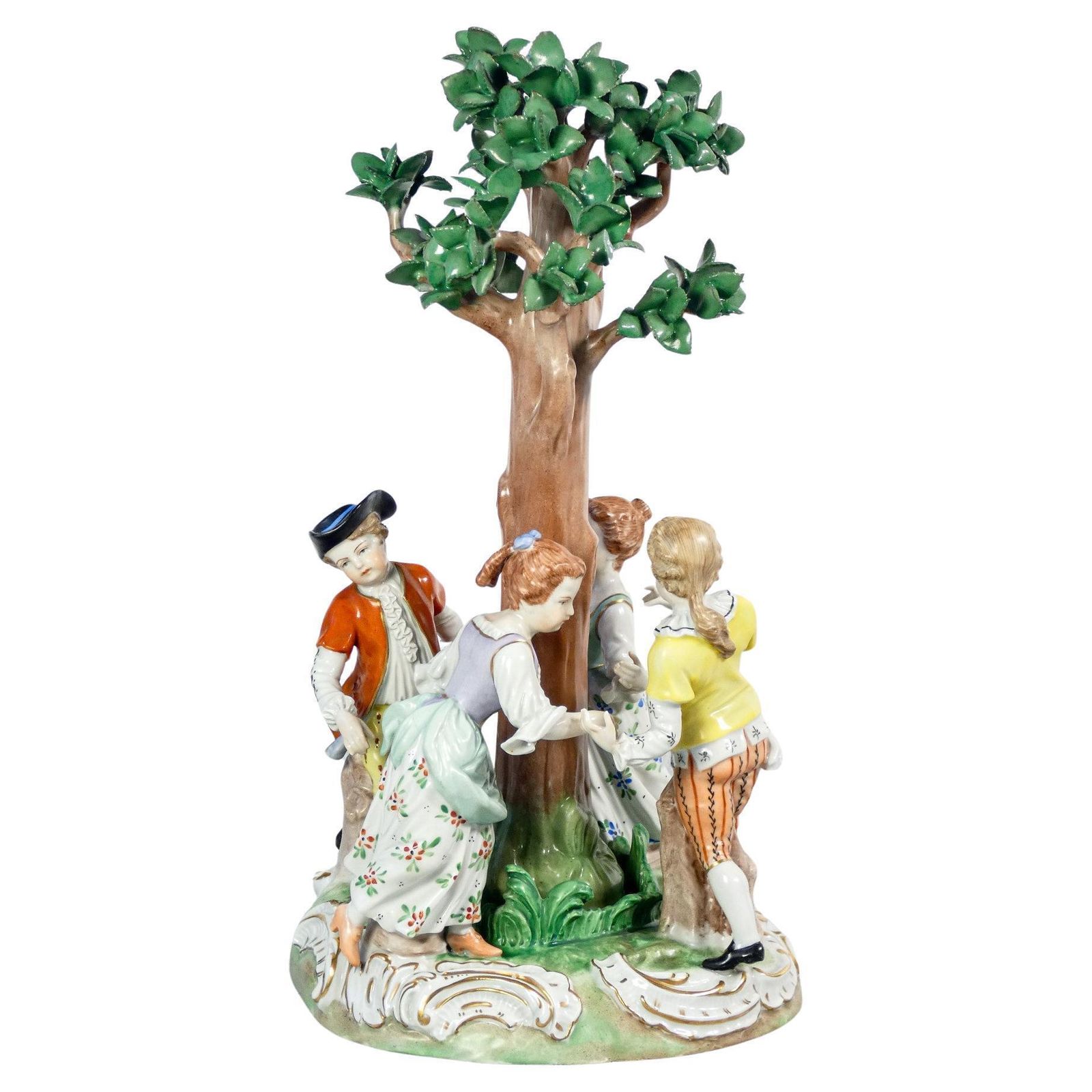 Dresden Porcelain Sculpture Molded And Painted By Hand. Early 20th Cent.